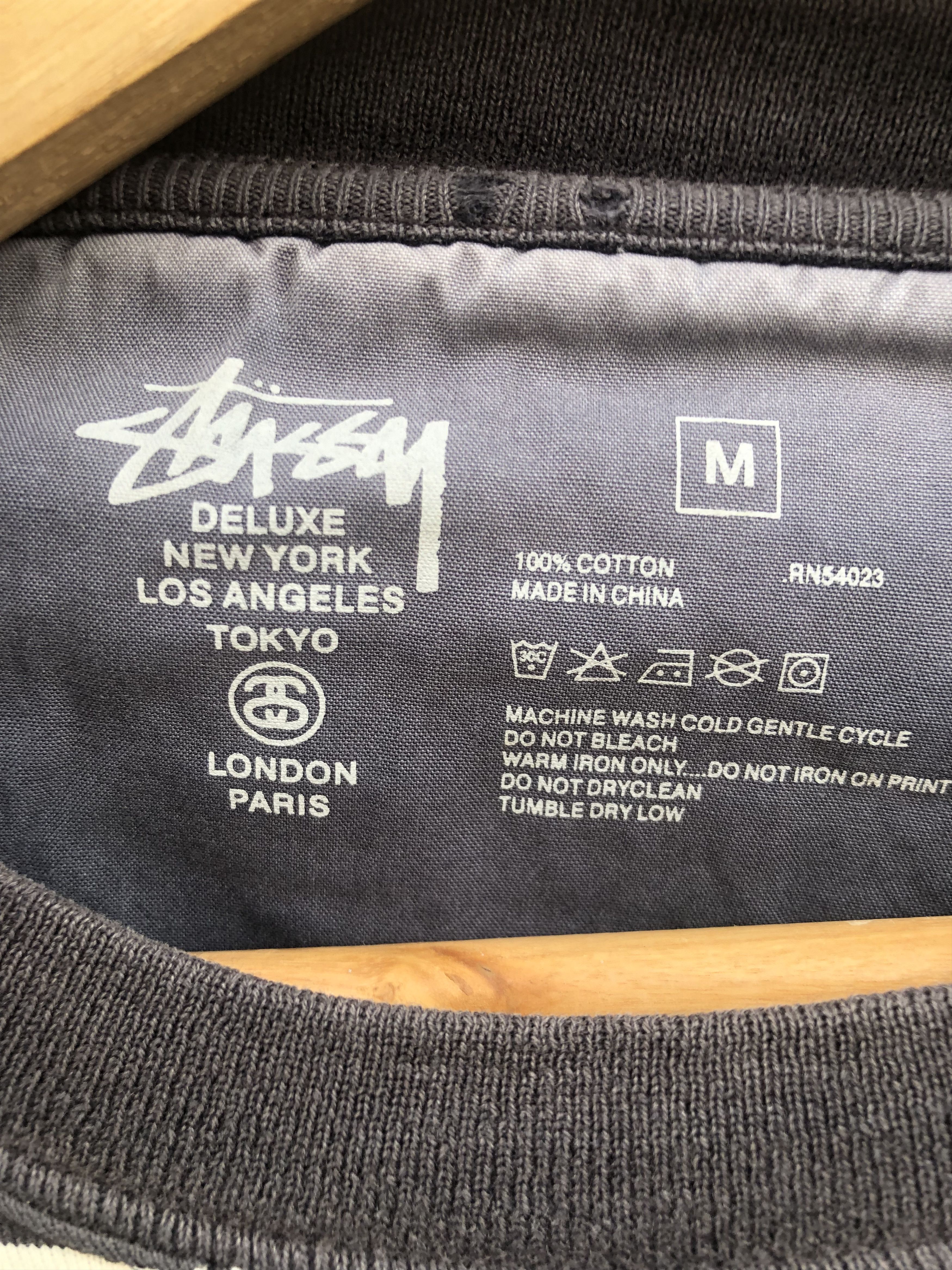 Stussy Stussy Striped LongSleeve Tee Distressed Size US M / EU 48-50 / 2 - 3 Thumbnail