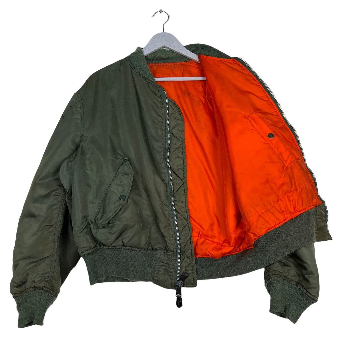 Alpha Industries 🔥 RIOT RIOT VINTAGE MA1 ALPHA REVERSIBLE BOMBER JACKET Size US L / EU 52-54 / 3 - 9 Thumbnail