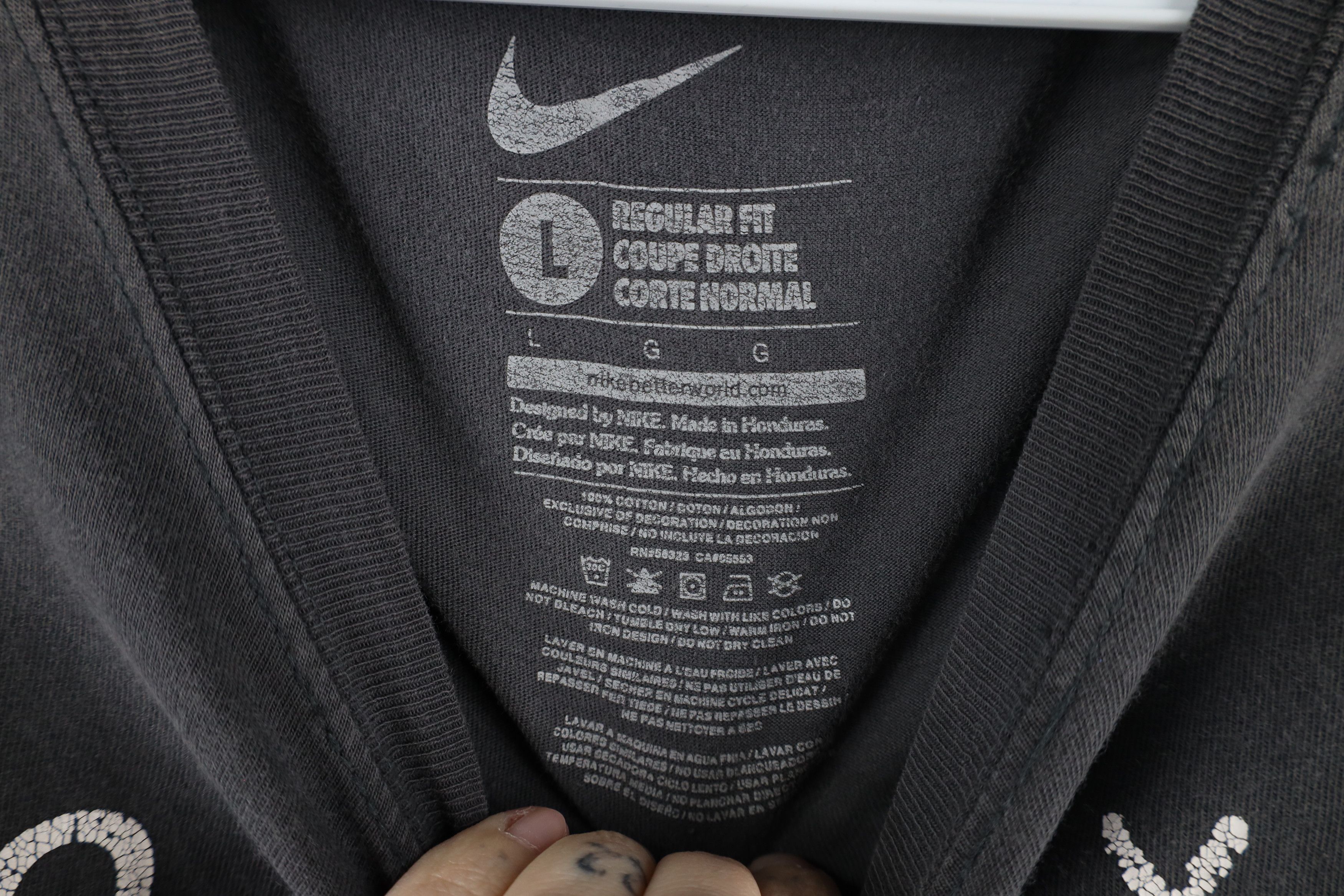 Nike × Vintage Vintage Nike Distressed Air Force One Basketball T-Shirt Size US L / EU 52-54 / 3 - 7 Thumbnail