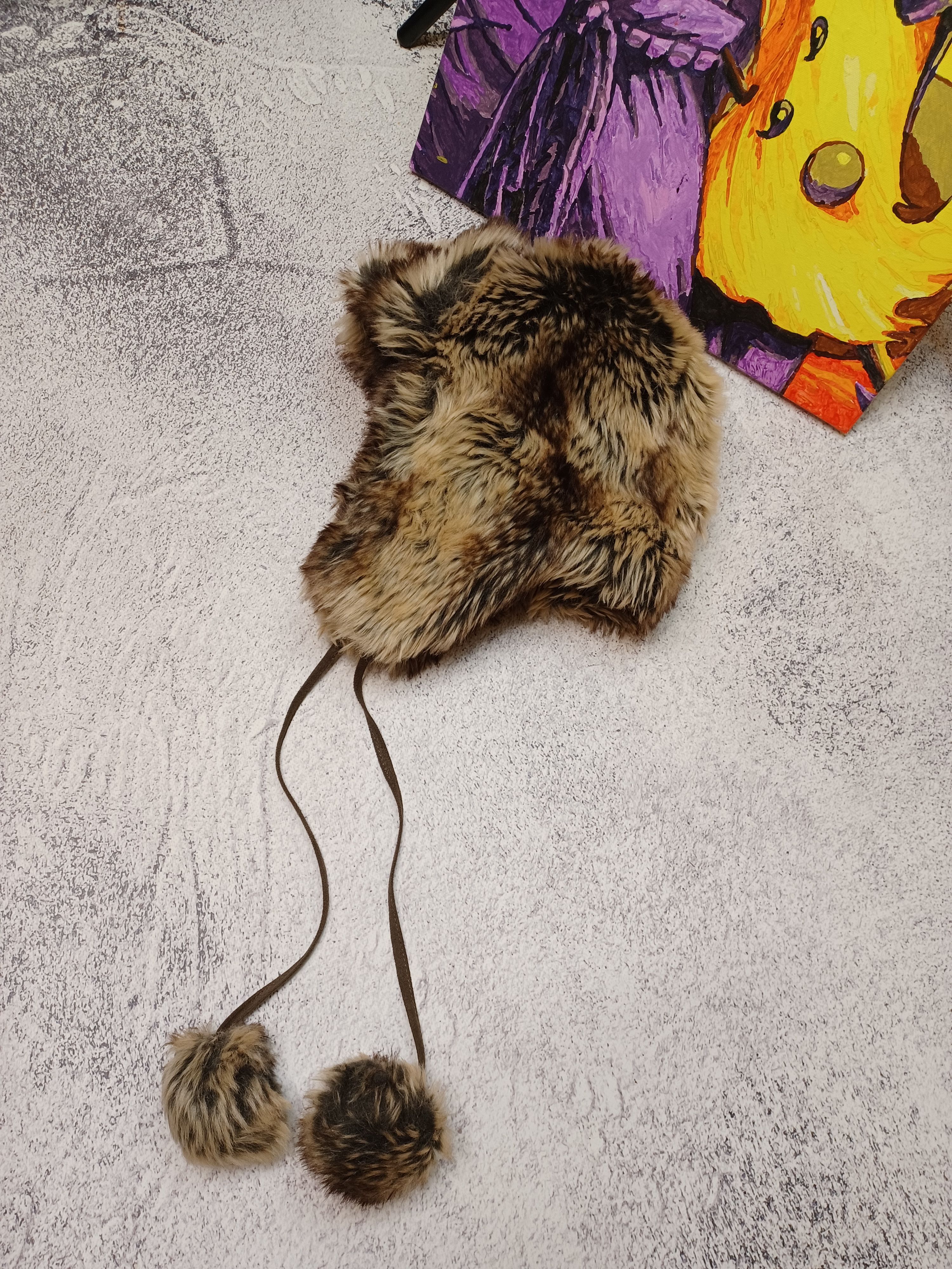 Other Vintage Y2K Fuzzy Fur Ushanka Hat Size ONE SIZE - 2 Thumbnail