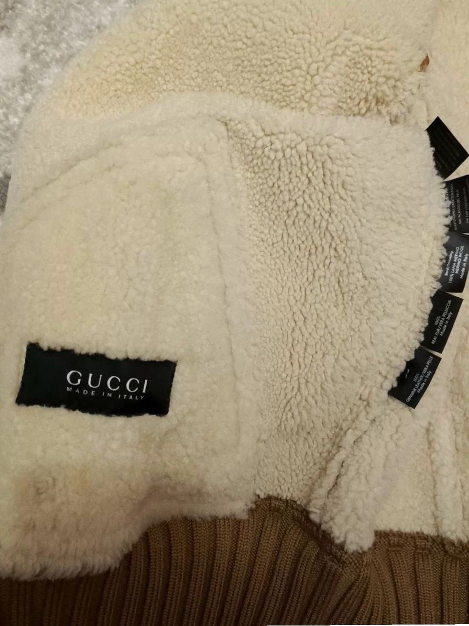 Gucci TOM FORD SHEARLING LEATHER BOMBER JACKET WITH FOX FUR COLLAR Size US L / EU 52-54 / 3 - 3 Thumbnail