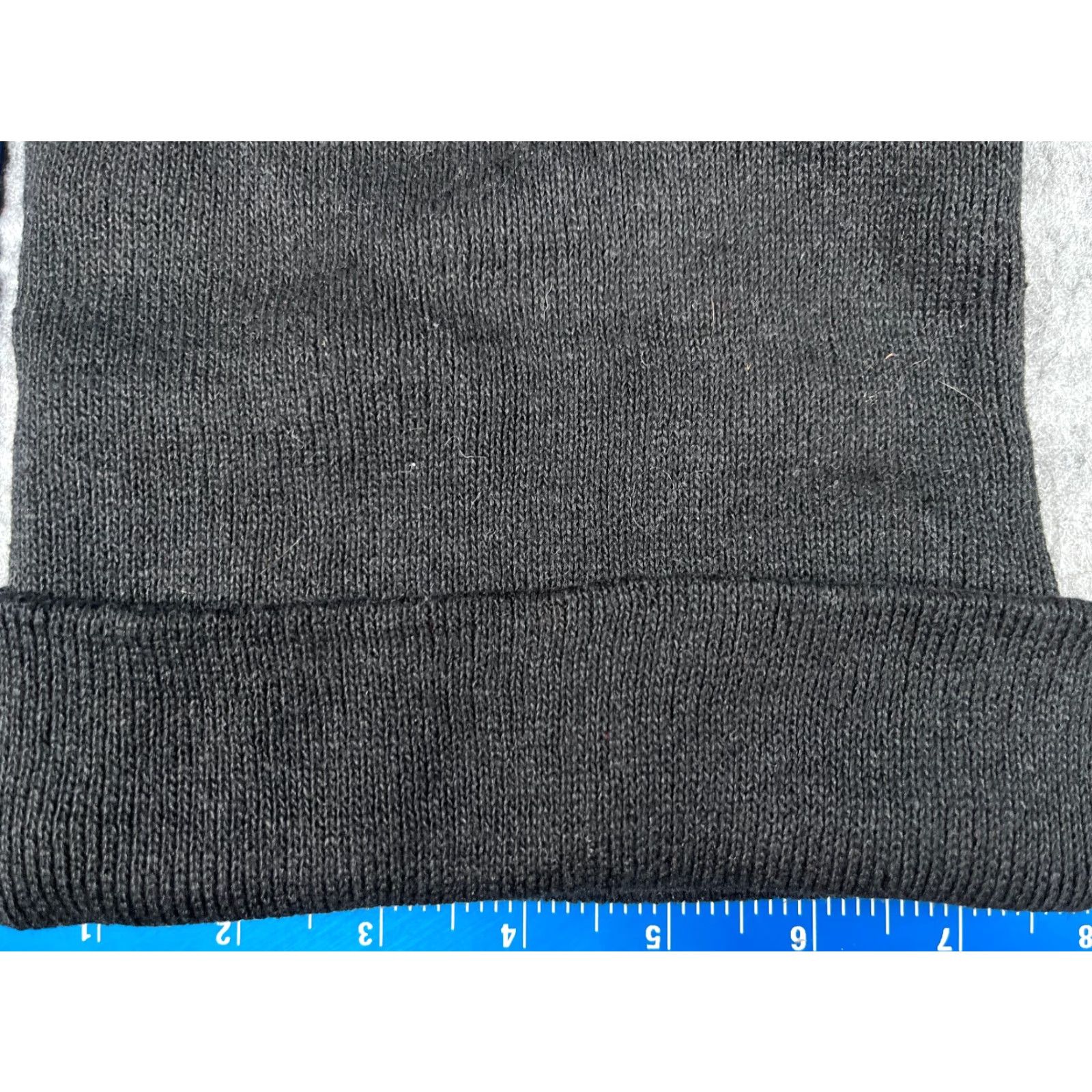 Vintage Emby Hosiery Beanie Toque Adult One Size Black Knit Polyester Blend Ski Hat Unisex Adults Men Women Beanie Unisex Black Knit Ski Theme 90s Nun Size ONE SIZE - 2 Thumbnail