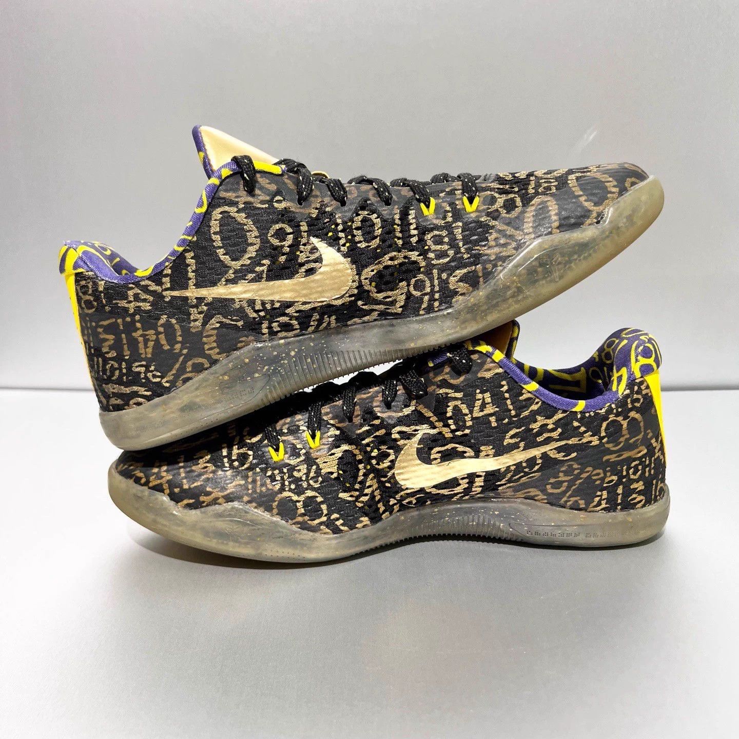 Nike zk11 id Black Gold 44.5 Re-glued, little wear D3366 Size US 11.5 / EU 44-45 - 4 Thumbnail