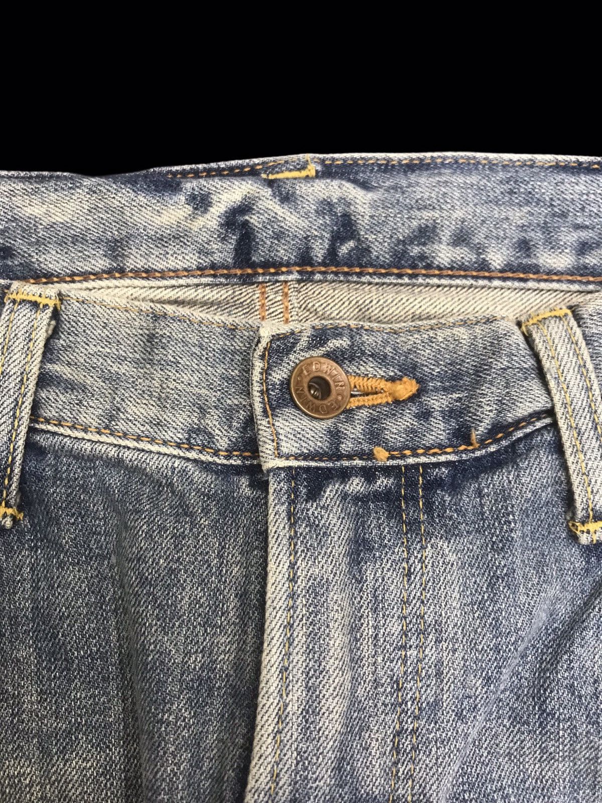 Edwin 💥WIDE BAGGY💥90s Style EDWIN 505ZX Selvedge Denim F425 Size US 34 / EU 50 - 3 Thumbnail