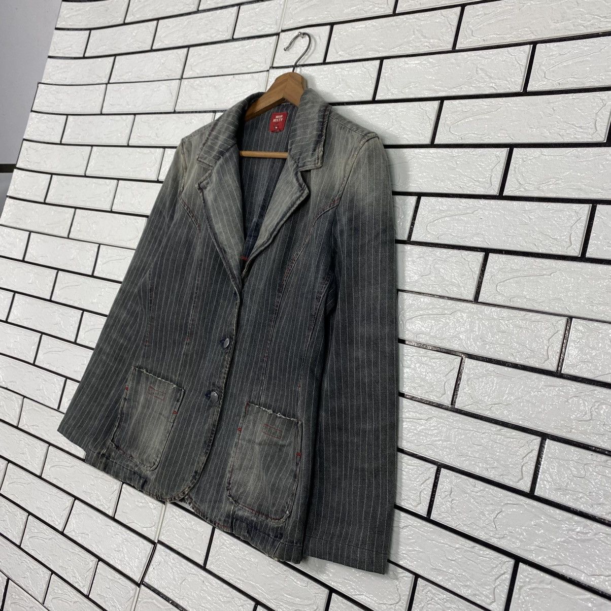 Japanese Brand 📌Hickory Chore Work Jacket Miss Sixty Issey Miyake Size M / US 6-8 / IT 42-44 - 3 Thumbnail