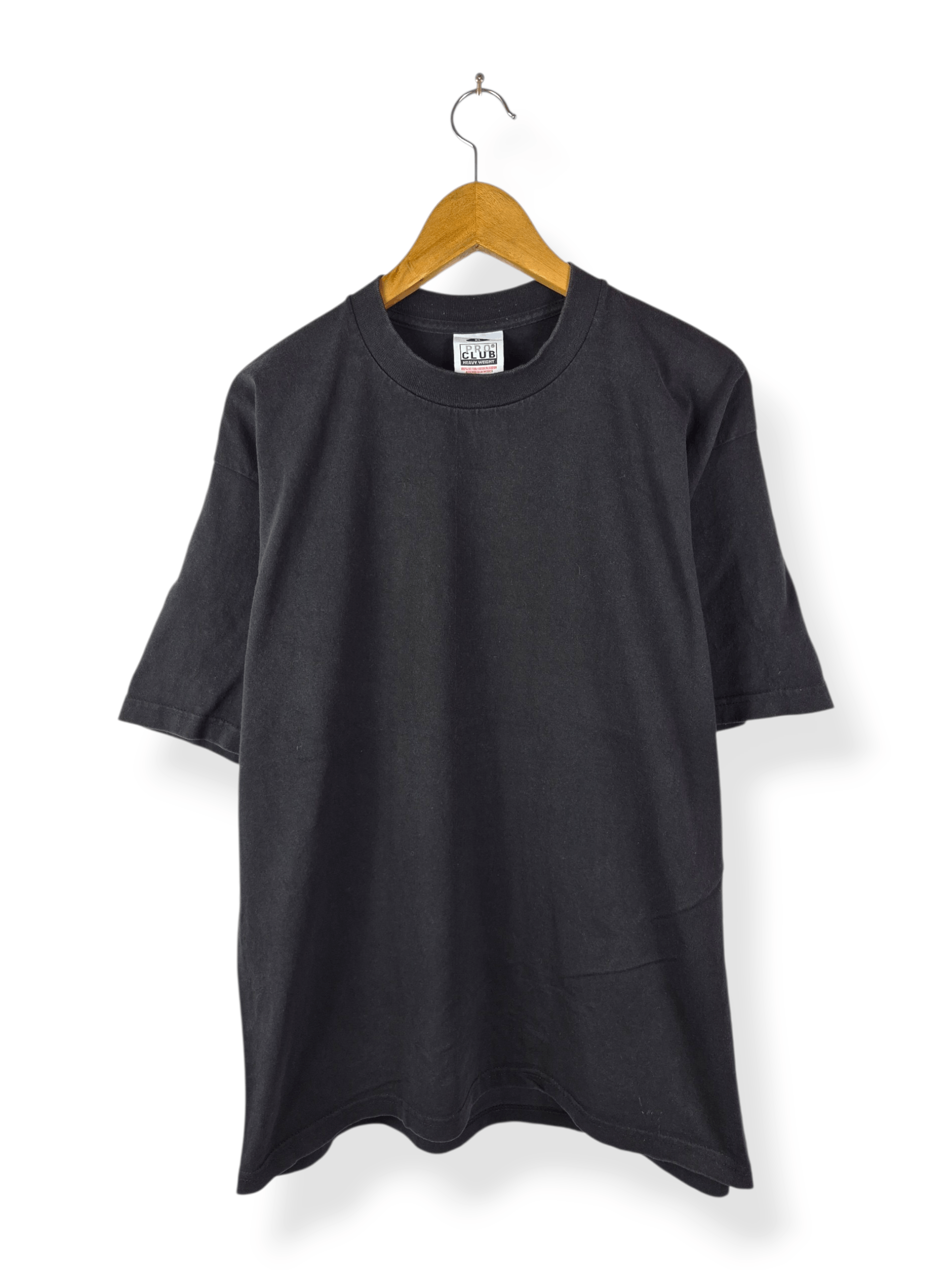 Vintage 🔥 Vintage Y2K Pro Club Plain Black Tee Size US XL / EU 56 / 4 - 1 Thumbnail