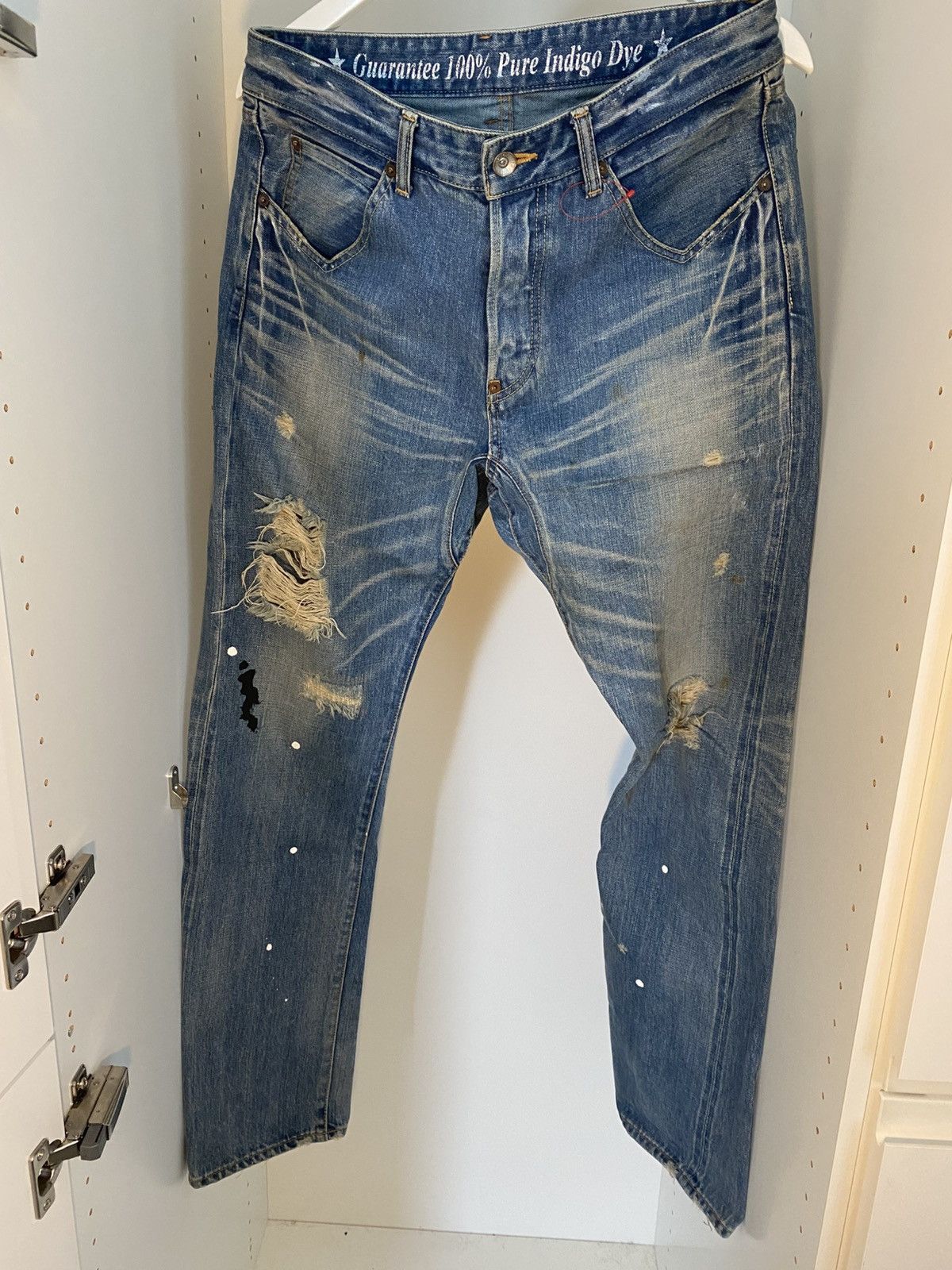Izreel  Kazuhiro Takakura Japanese avant garde jeans Size US 32 / EU 48 - 1 Thumbnail