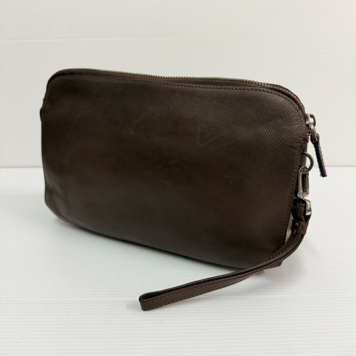 Prada Prada Leather Clutch Bag Size ONE SIZE - 4 Thumbnail