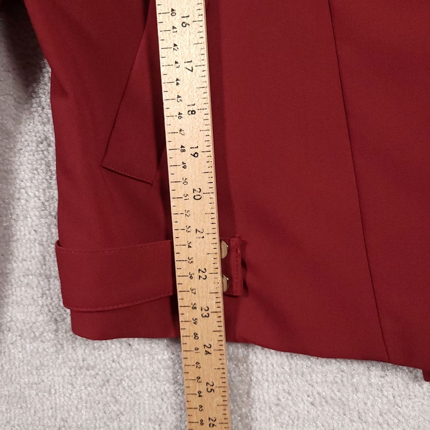 Vintage Hayden Los Angeles Coat Women's Medium Red Zip Collared Lined Outerwear Size M / US 6-8 / IT 42-44 - 6 Thumbnail