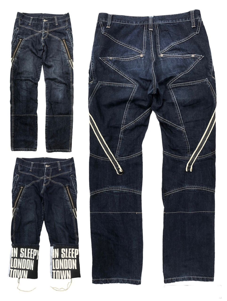 PPFM Archival PPFM Japan Streetwear Star Ass Style Jeans Size US 32 / EU 48 - 2 Thumbnail