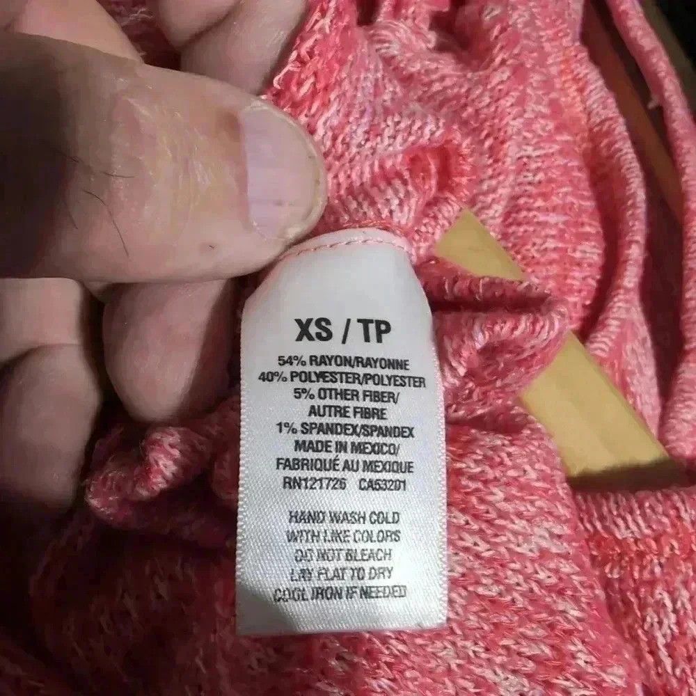 Aeropostale Aeropostale Pink Sweater Scoop Neck Striped sz XS Size XS / US 0-2 / IT 36-38 - 4 Thumbnail
