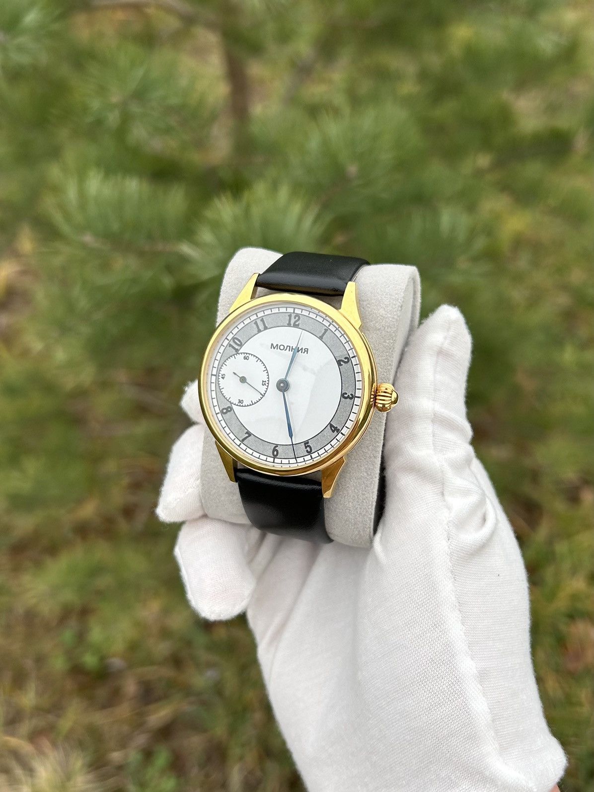 Vintage Vintage Watch Molnija Gold USSR Mechanical 1980s Size ONE SIZE - 11 Thumbnail