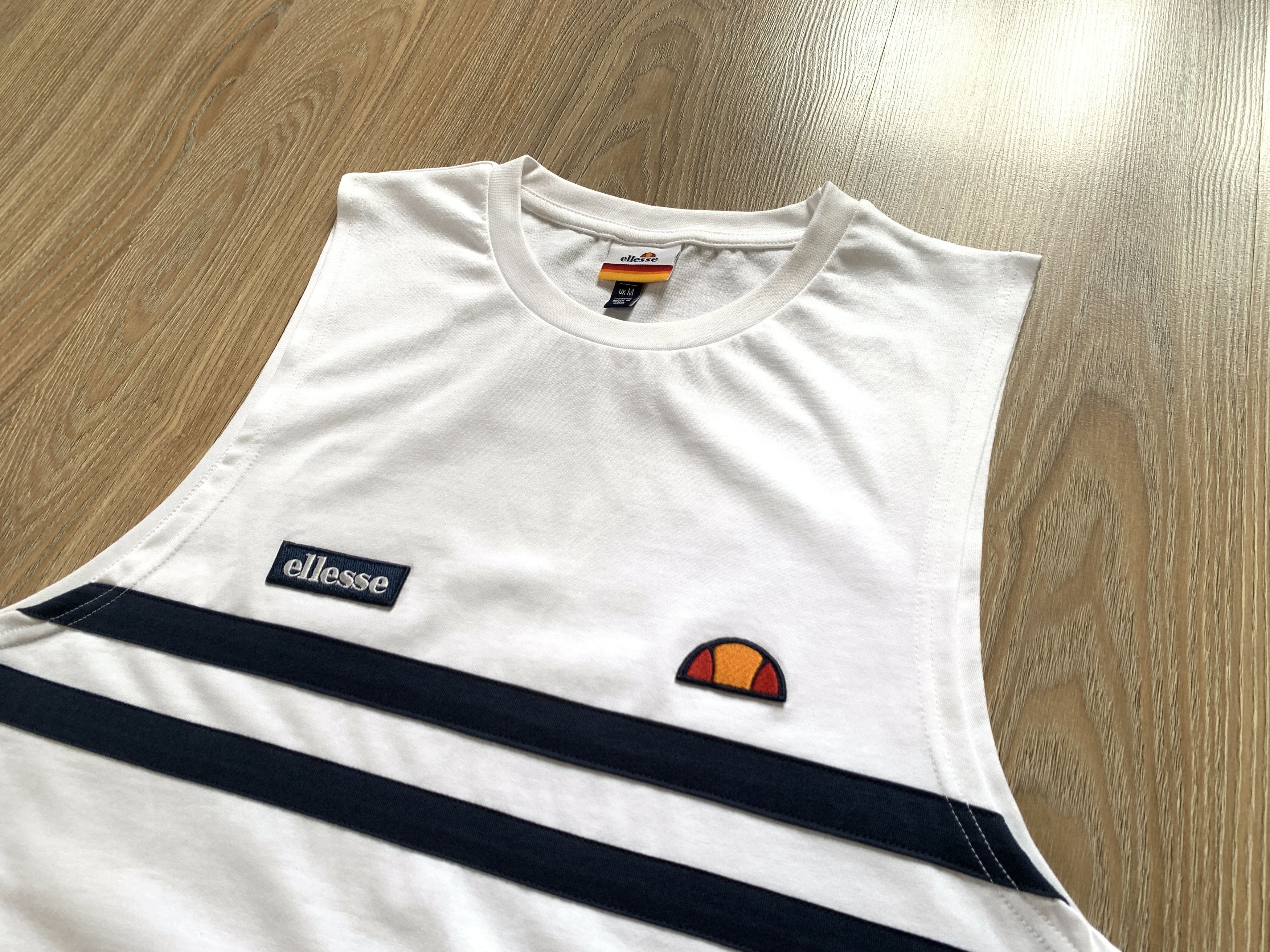 Ellesse × Vintage Ellesse Big Logo White Cotton Sleeveless T Size US M / EU 48-50 / 2 - 4 Thumbnail