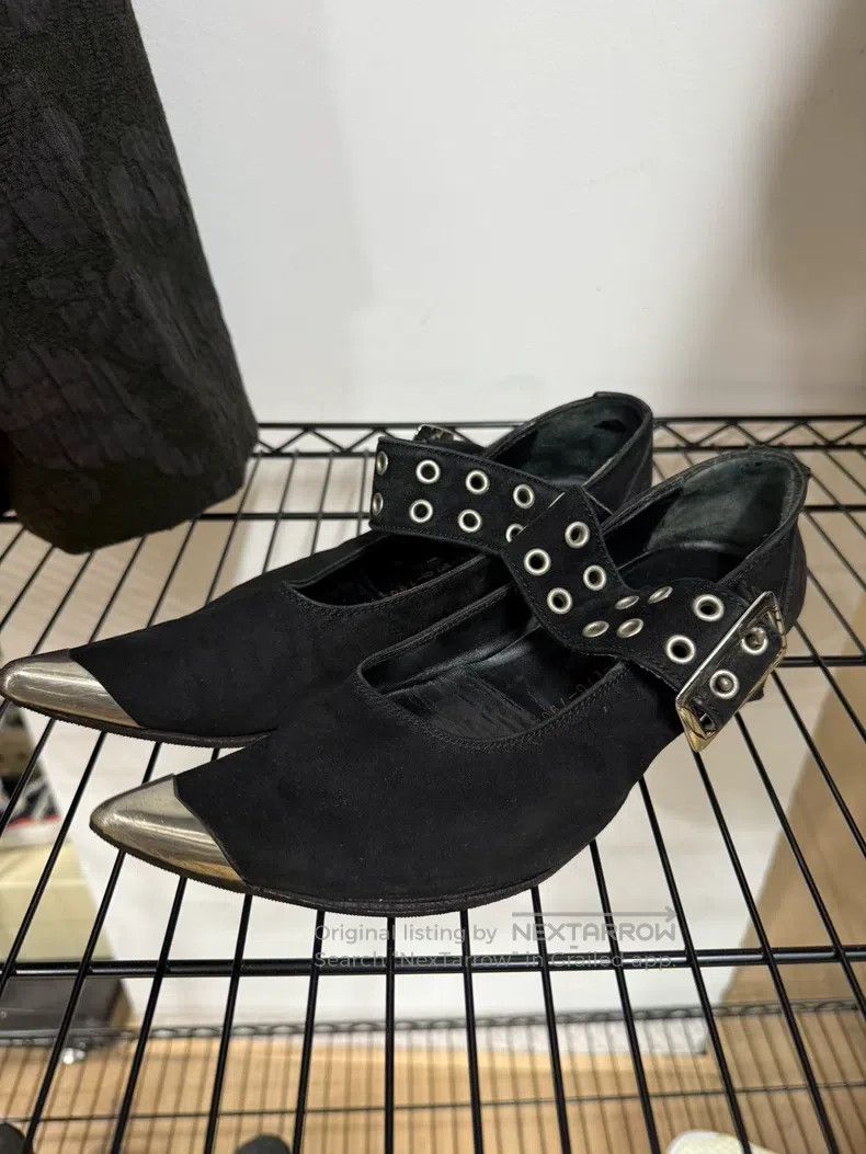 Yohji Yamamoto YOHJI YAMAMOTO Pointed Suede Boots Size US 5 / EU 37 - 1 Thumbnail