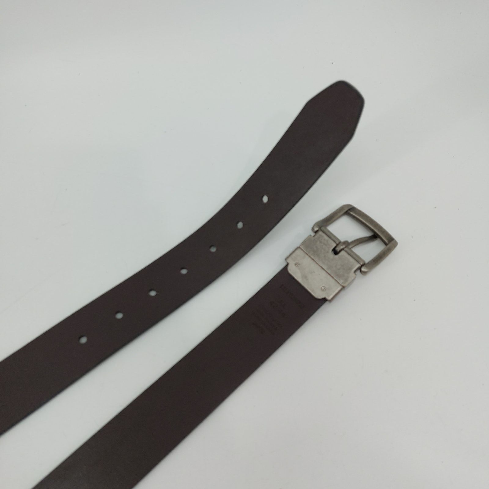 Levi's Levis Belt Black Brown Silver Tone Buckle 42-44 XL Men's Size 42 - 4 Thumbnail