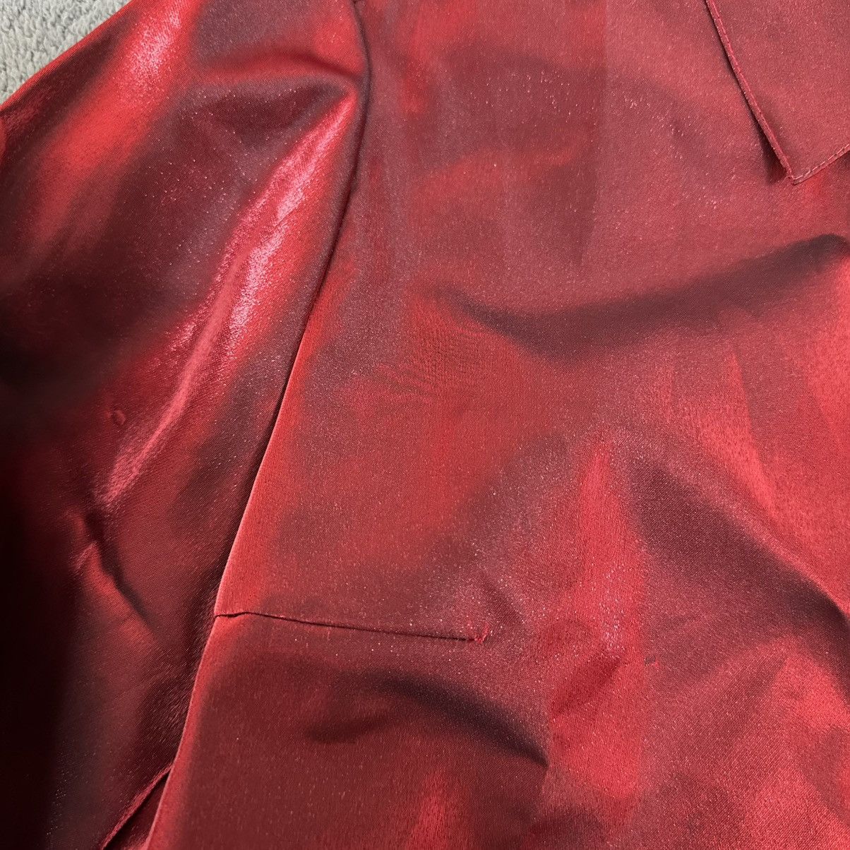 Balenciaga Archive Balenciaga La Mode Iridescent Red Shirt Vintage Size S / US 4 / IT 40 - 4 Thumbnail