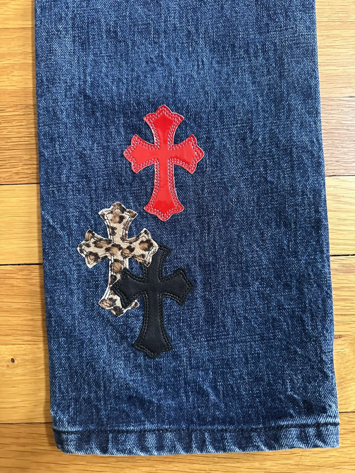 Chrome Hearts Custom Cross patch denim 1/1 special order Size US 29 - 14 Thumbnail