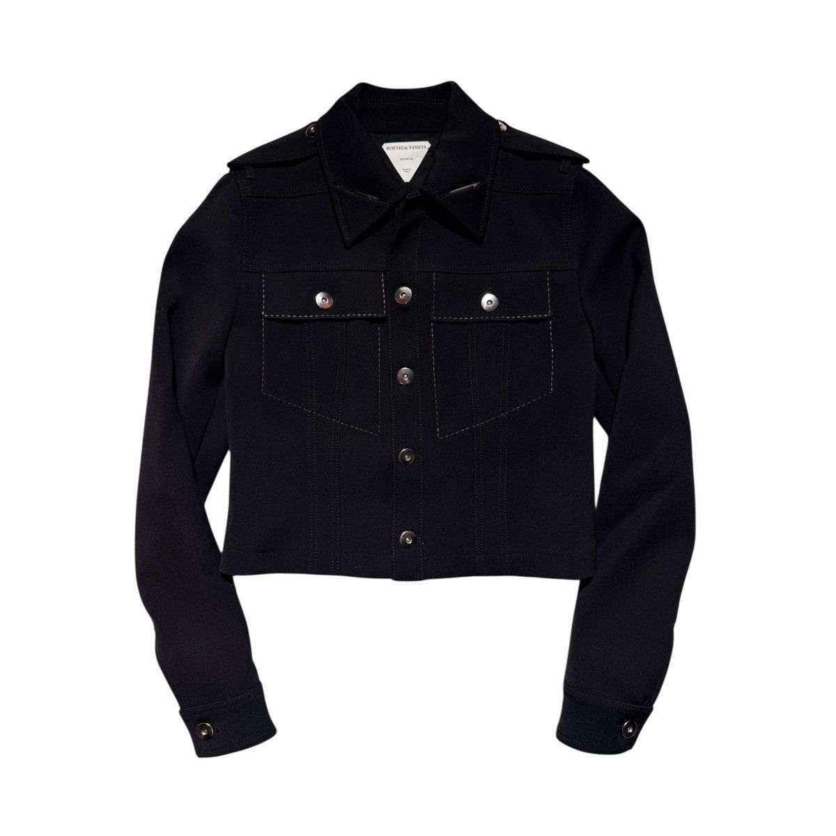 Bottega Veneta calvary military wool stretch jacket Size US S / EU 44-46 / 1 - 1 Thumbnail