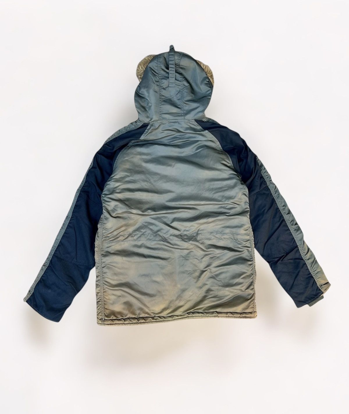 Alpha Industries × Vintage VINTAGE ALPHA INDUSTRIES N3B FAUX FUR HOODIE JACKET Size US L / EU 52-54 / 3 - 2 Thumbnail