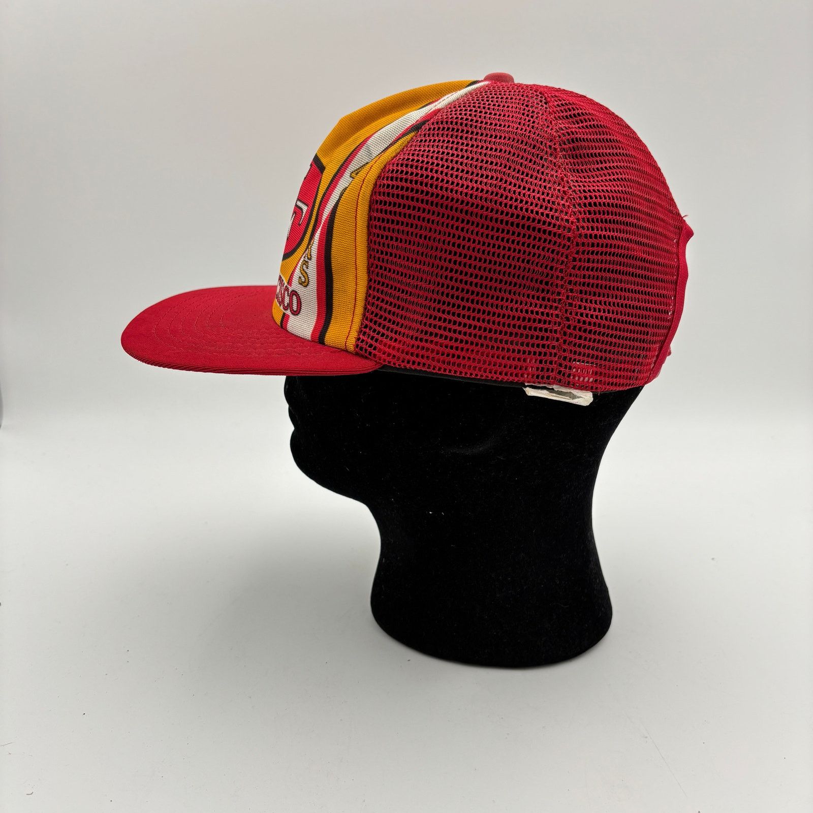 NFL × New Era × Vintage Vintage 80s San Francisco 49ers New Era Trucker Hat Snapback Size ONE SIZE - 5 Thumbnail