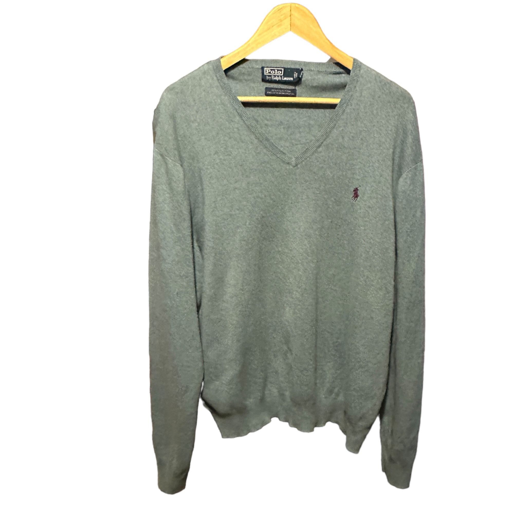 Ralph Lauren Polo By Ralph Lauren Mens Blue Grey V-Neck Sweater Size XL 1 Size US XL / EU 56 / 4 - 5 Thumbnail