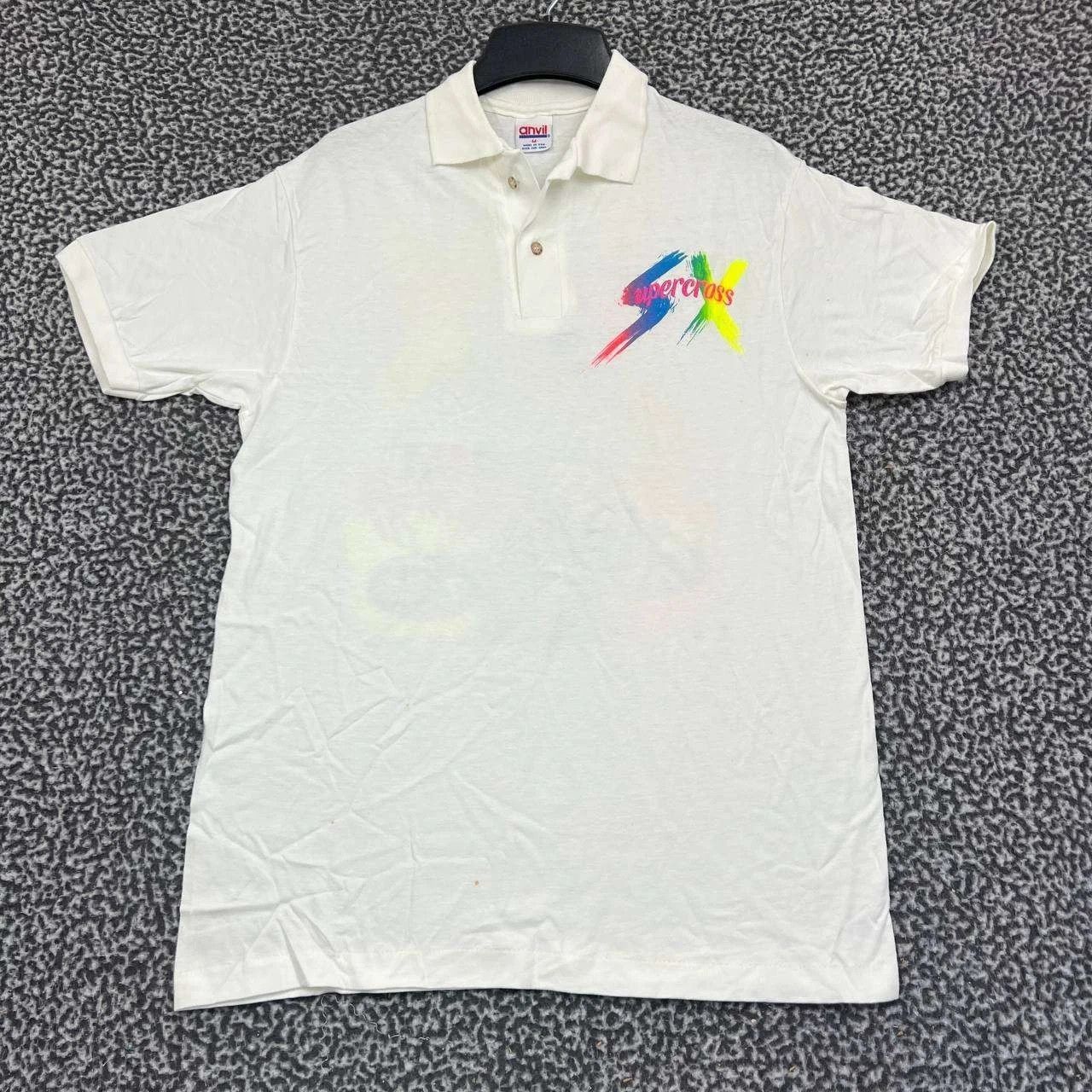 Anvil Vintage AMA Racing Supercross Polo Shirt Men Medium Anvil Size US M / EU 48-50 / 2 - 2 Thumbnail