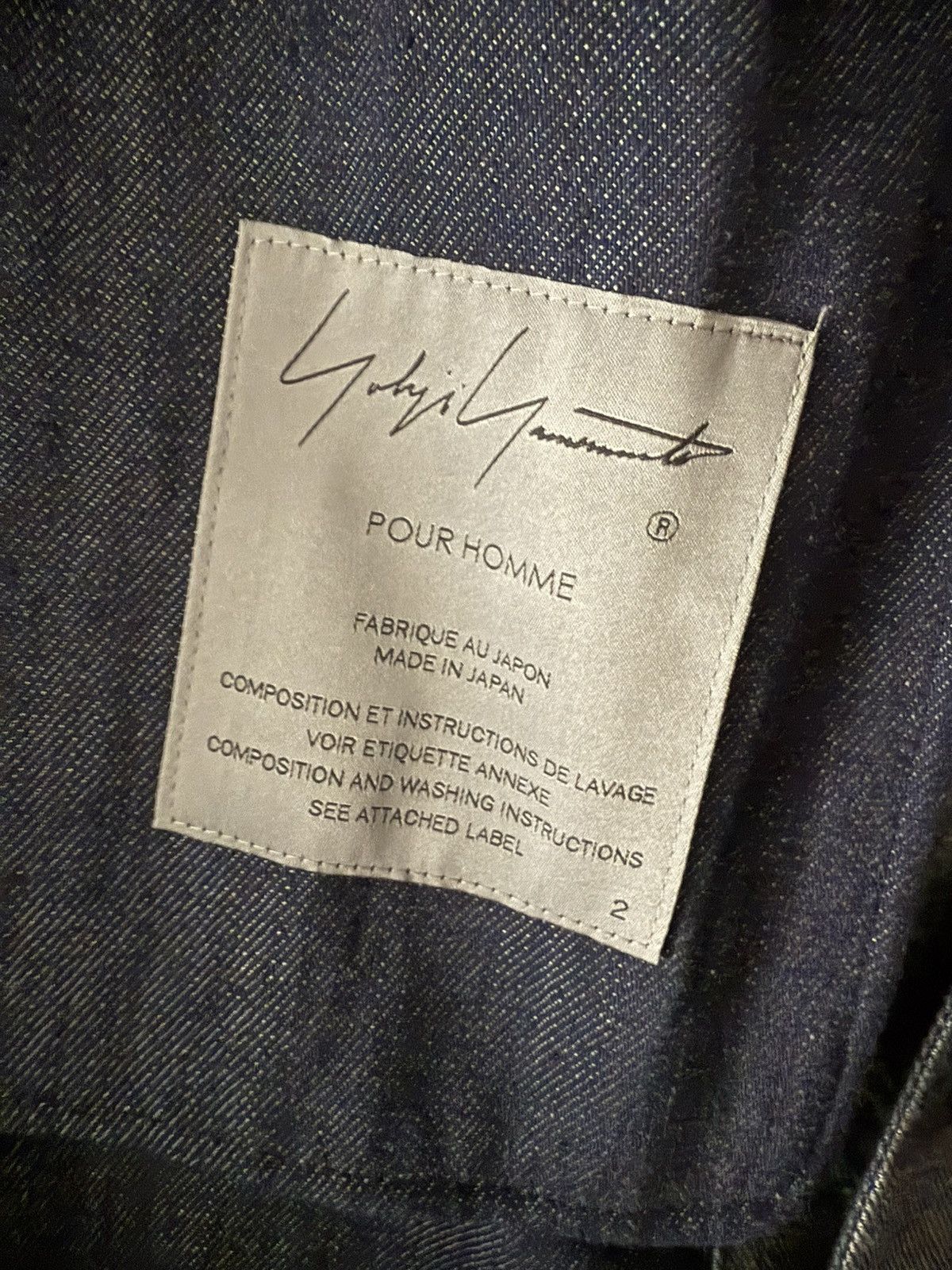 Yohji Yamamoto YYPH 21SS Runway Denim Eye Jacket Size US M / EU 48-50 / 2 - 4 Thumbnail
