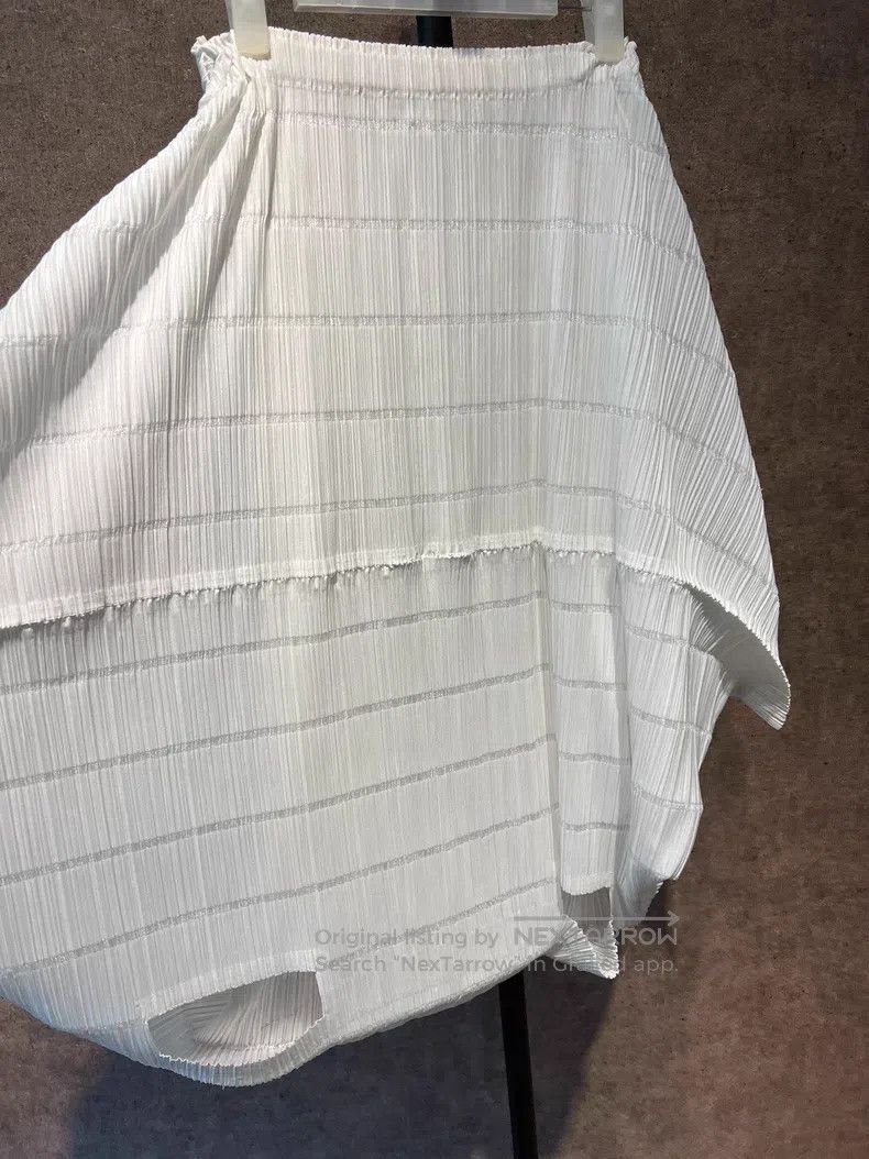 Issey Miyake Issey Miyake size:1 White Bamboo Joint Balloon Pants Size 22" - 3 Thumbnail