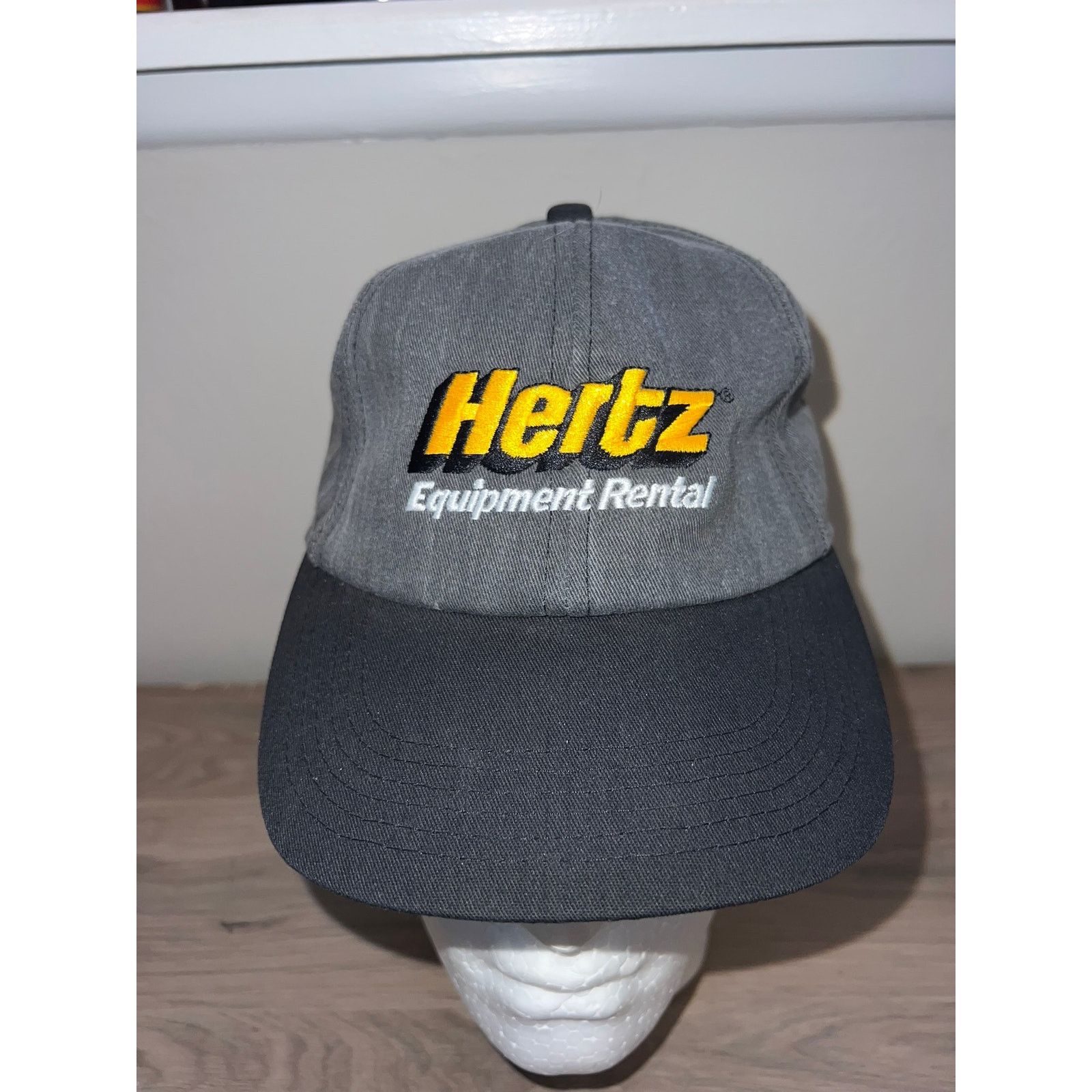 Other Vintage Hertz Hat Equipment Rental Gray Headwear Cap OS Size ONE SIZE - 2 Thumbnail