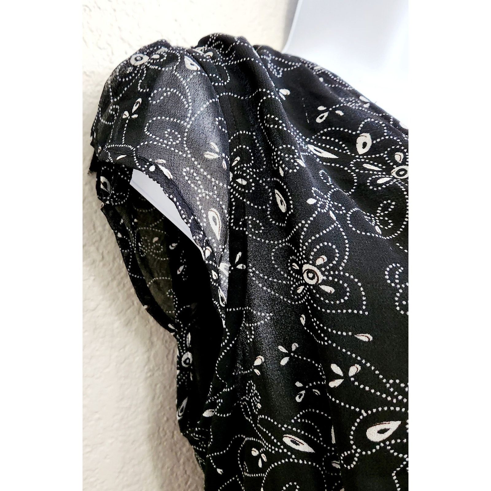 Other Oh! Mamma Black White Floral Maternity Top Large Size L / US 10 / IT 46 - 3 Thumbnail