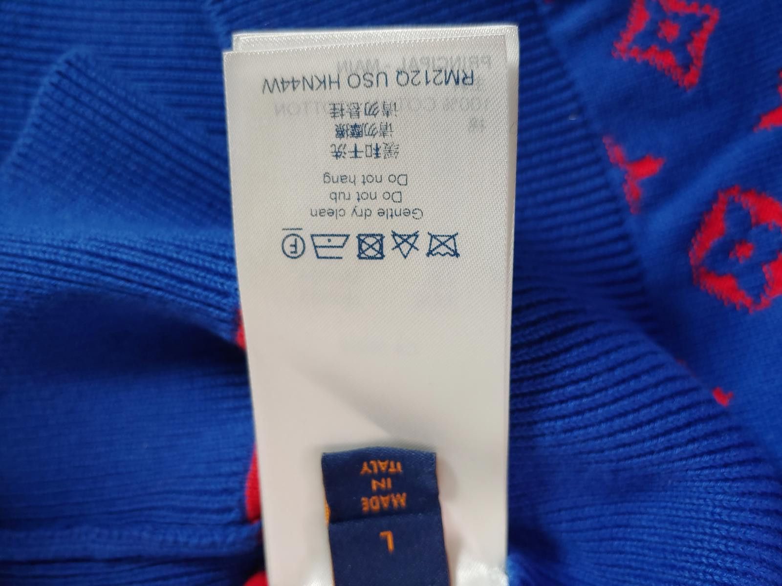 Louis Vuitton Louis Vuitton Monogram Degrade Jacquard Sweater in Blue/Red Size US L / EU 52-54 / 3 - 7 Thumbnail