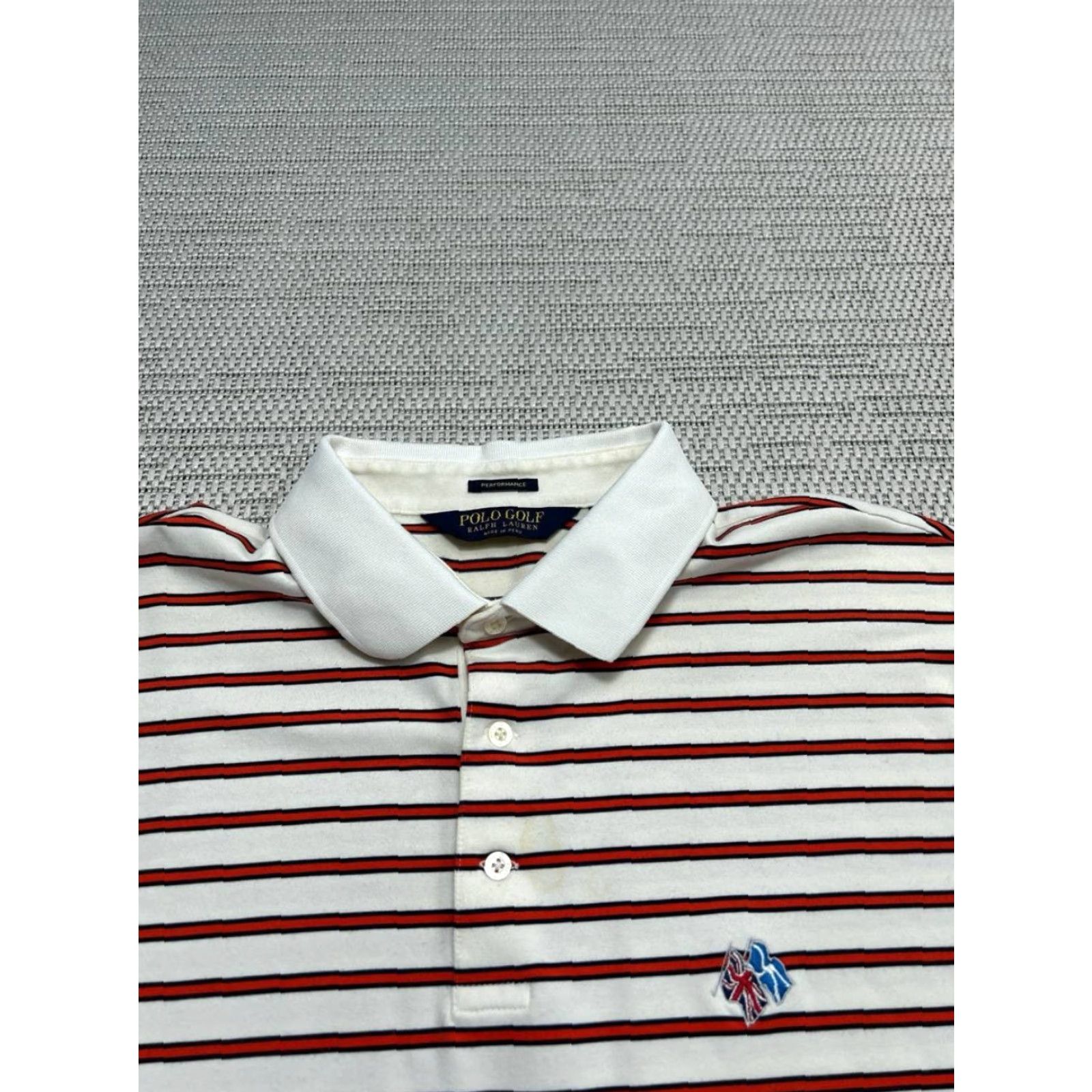Polo Ralph Lauren Polo Ralph Lauren Polo Golf Shirt Mens XL Red White Cotton Knit Logo Golf Size US XL / EU 56 / 4 - 2 Thumbnail