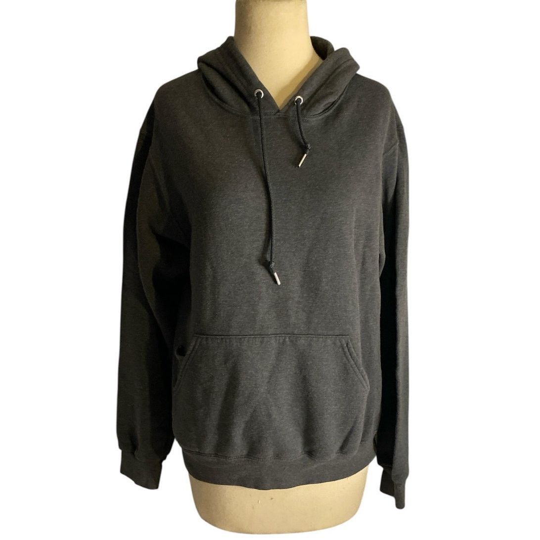 Fruit Of The Loom Classic Minimalist Dark Gray Pullover Hoodie S Size US S / EU 44-46 / 1 - 2 Thumbnail