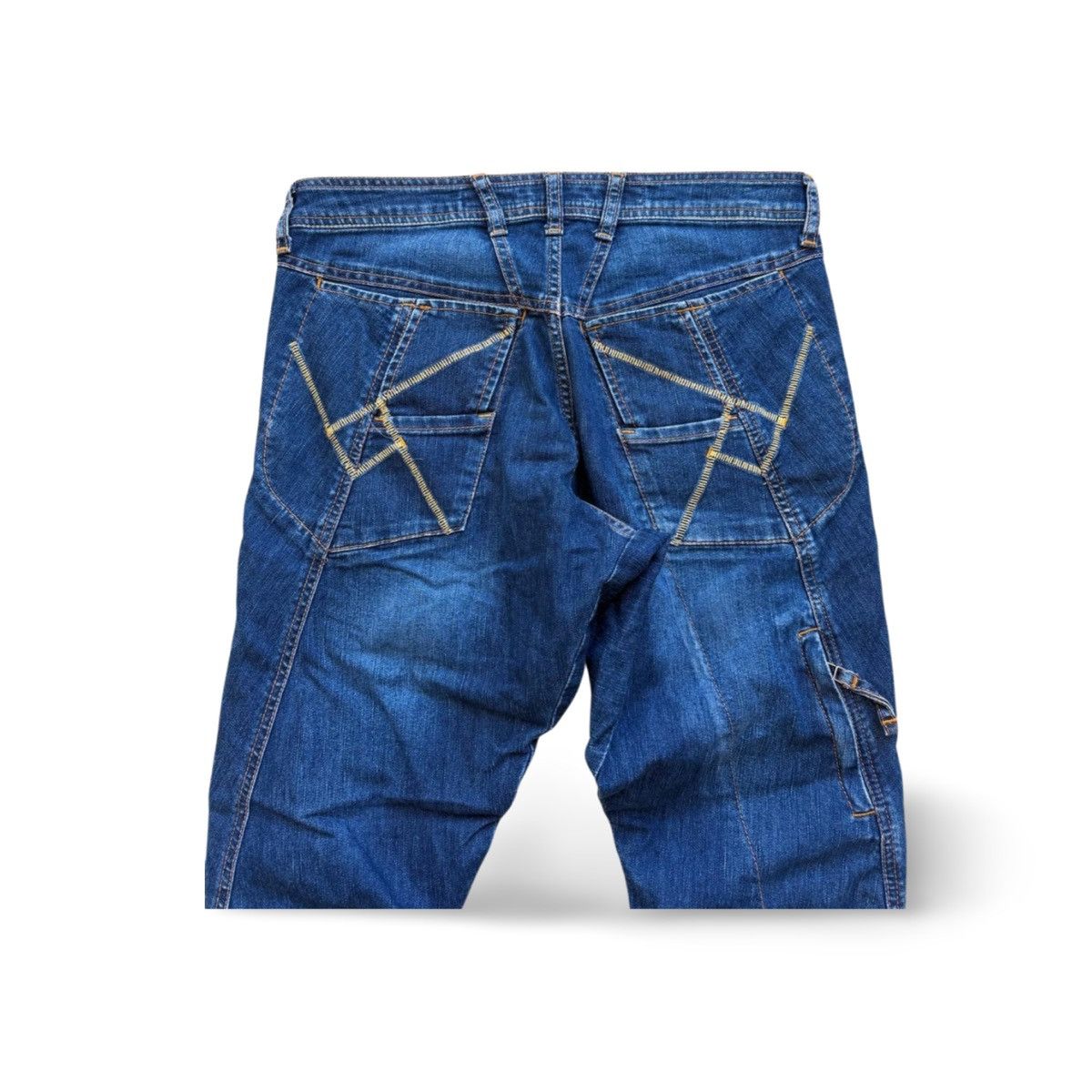Marithe + Francois Girbaud Vintage Marithe Francois Girbaud Crazy Denim Size US 29 - 6 Thumbnail