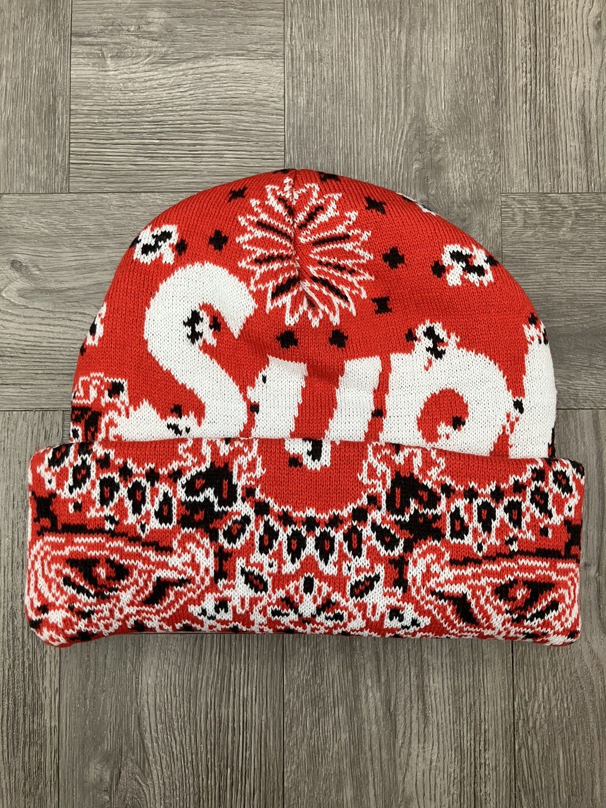 Supreme Big outlet logo Beanie in Red