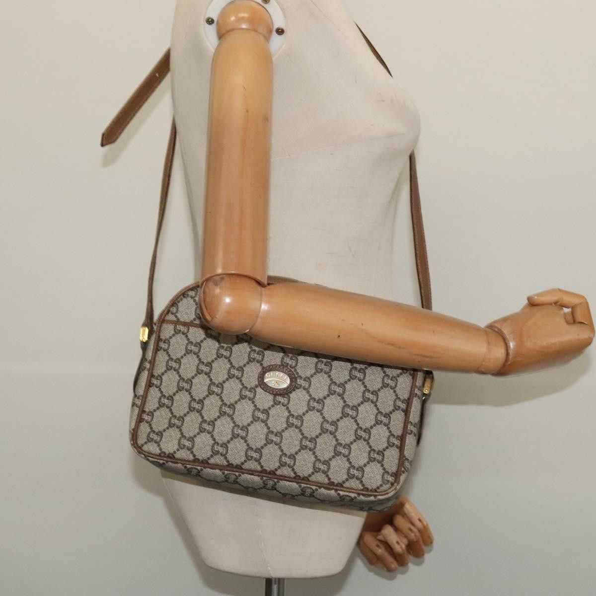 Gucci GUCCI GG Plus Supreme Shoulder Bag Pvc Beige Gold Size ONE SIZE - 22 Thumbnail