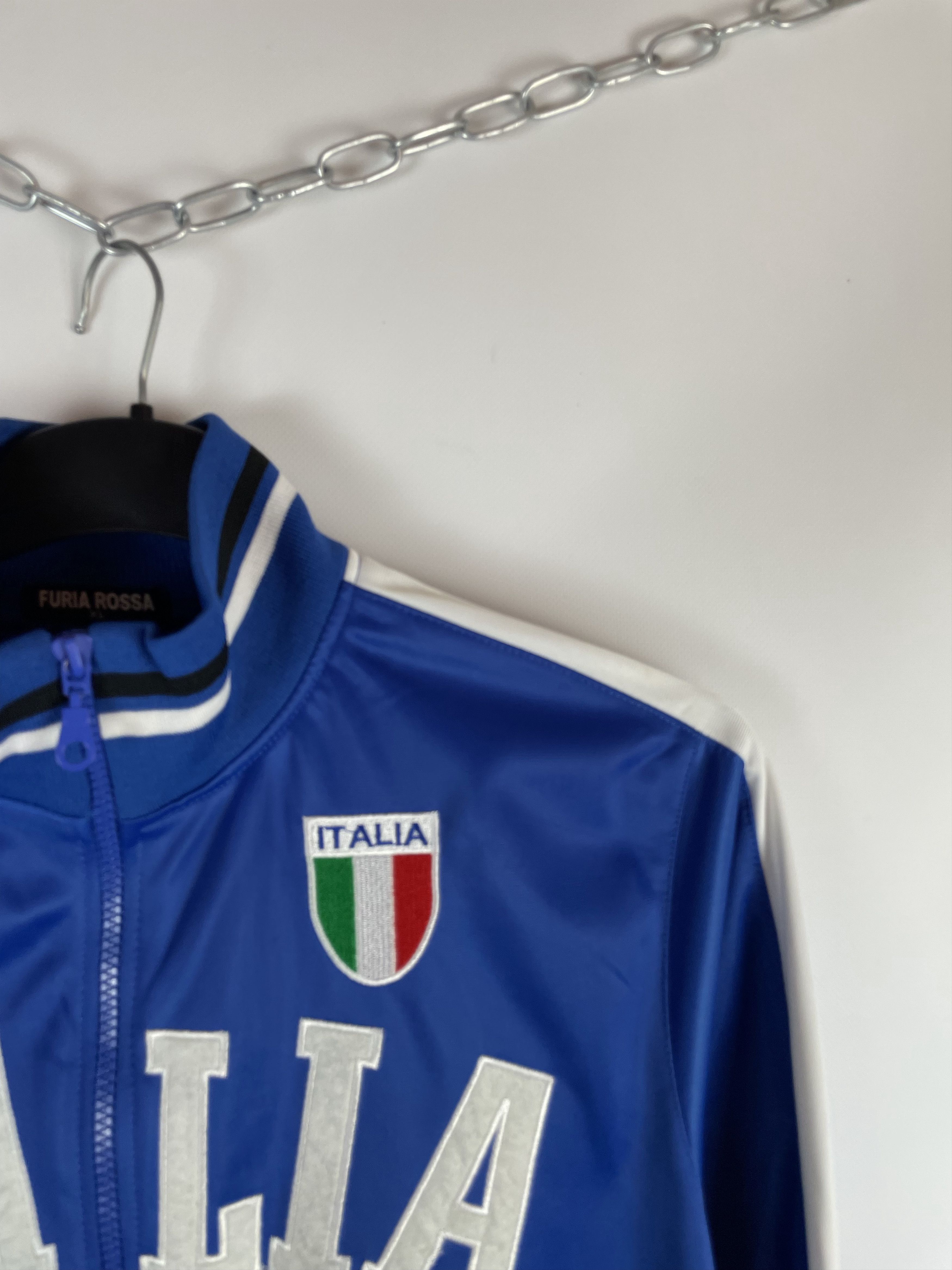 Japanese Brand Vintage italy Zip Sweatshirt Track Jacket Italia 00s Y2K Size US XL / EU 56 / 4 - 5 Thumbnail