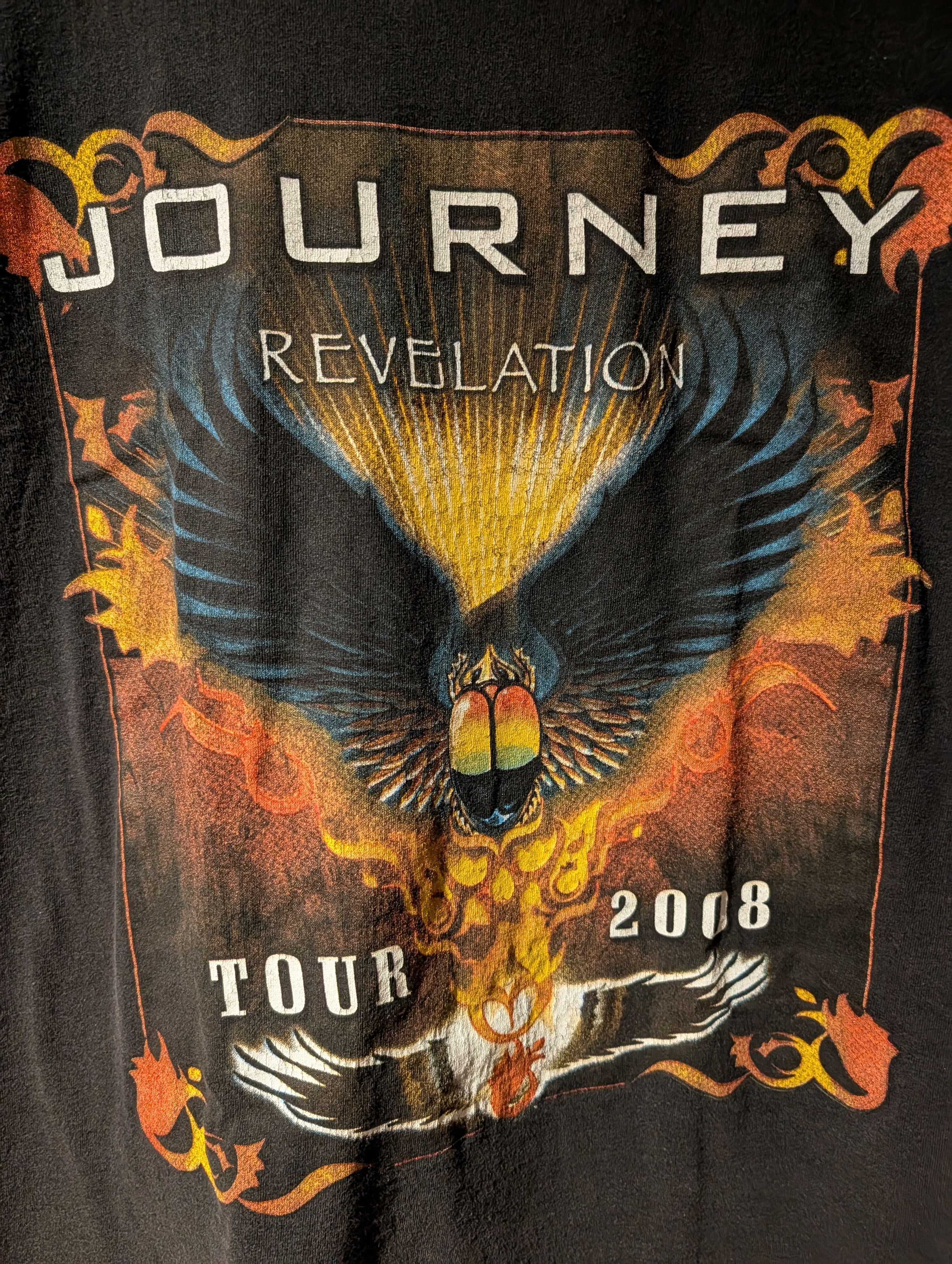 Band Tees Vintage 2008 Journey Tour Revelation Nike Boot Large T-Shirt Size US L / EU 52-54 / 3 - 2 Thumbnail