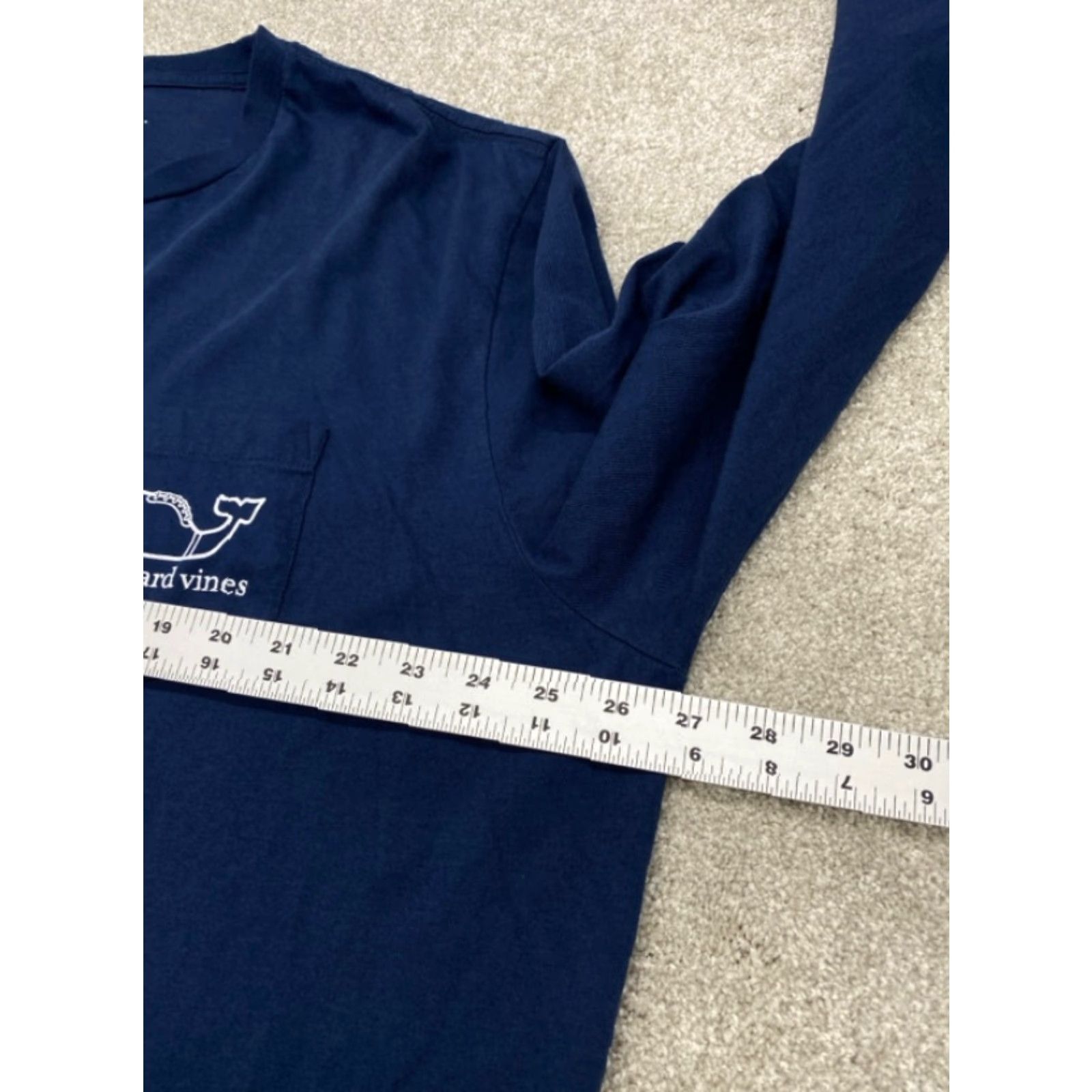 Vineyard Vines Vineyard Vines T-Shirt Mens 2XL Pocket Long Sleeve Blue Football Field 4373 Size US XXL / EU 58 / 5 - 7 Thumbnail