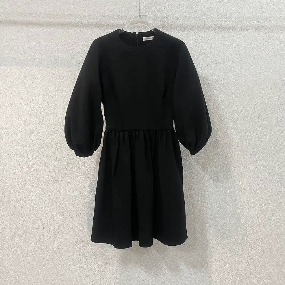 Dior Christian Dior Black Wool Silk Mini Dress Size 40 Size M / US 6-8 / IT 42-44 - 1 Thumbnail