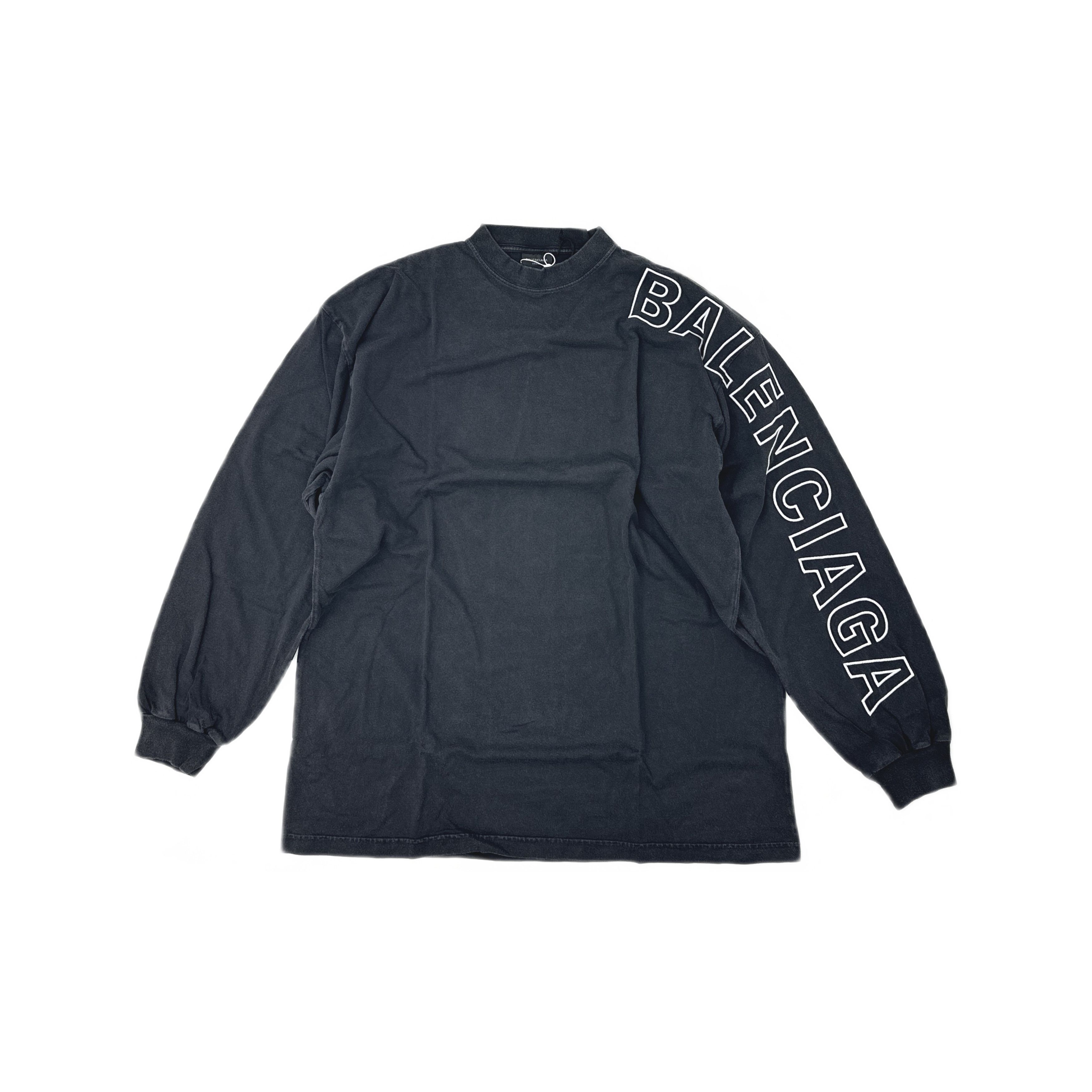 Balenciaga Balenciaga Archive Multi Logo Longsleeve Tee Shirt