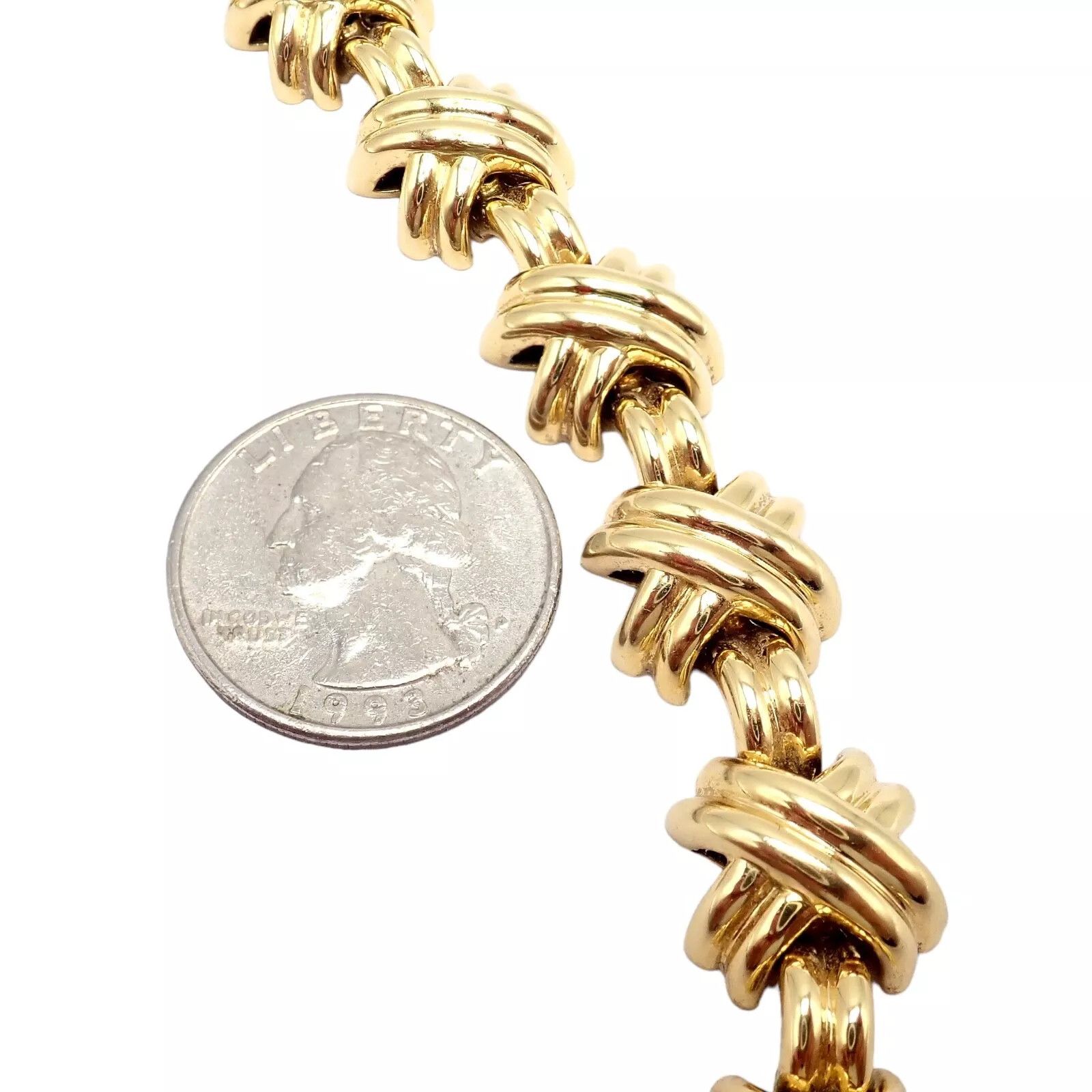 Tiffany & Co. Tiffany & Co. 18k Gold Large X Classic Signature Necklace Size ONE SIZE - 5 Thumbnail