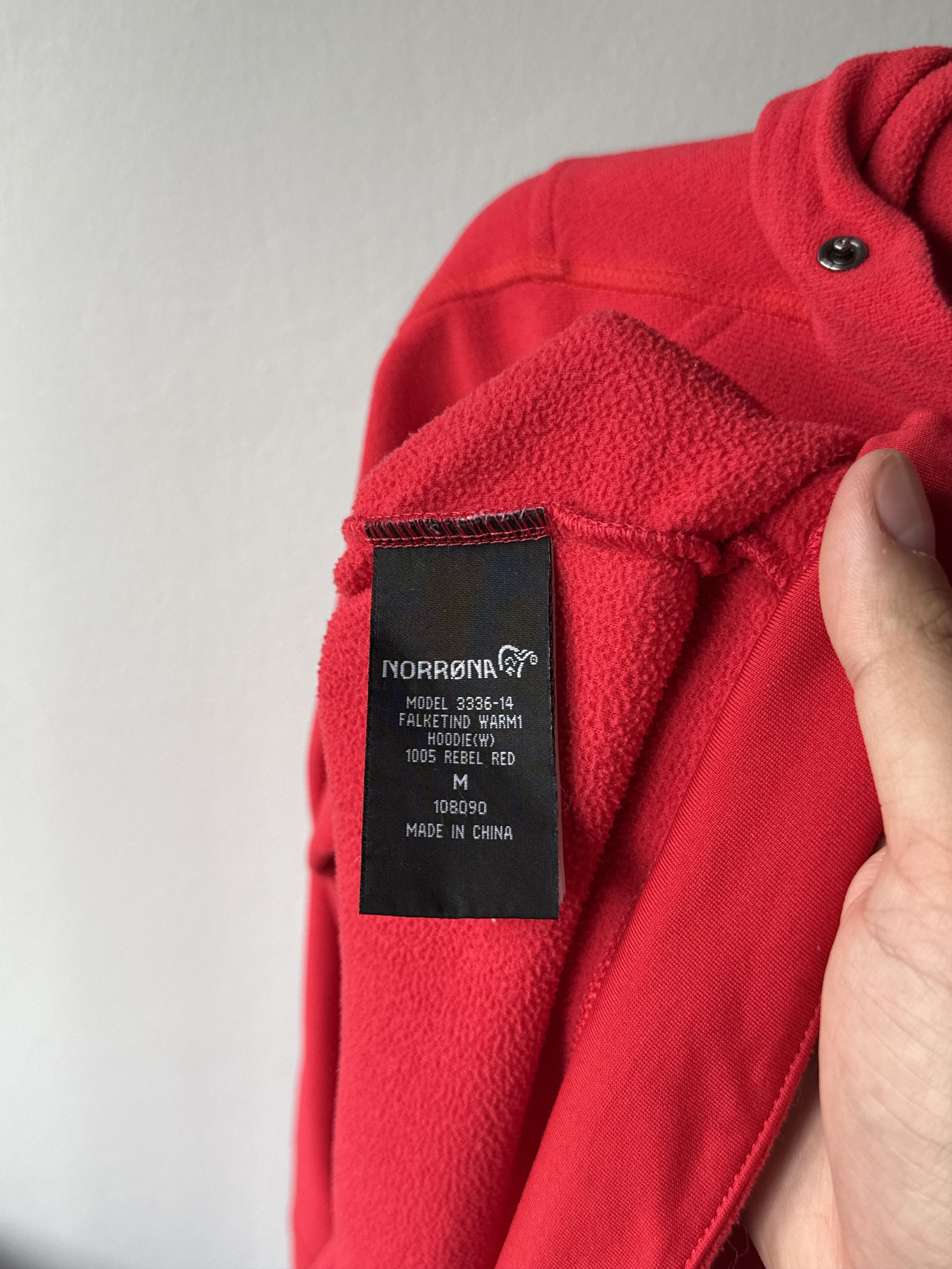 Norrona Norrona Falketind Warm1 Red Polartec Fleece Outdoor Hoodie Size M / US 6-8 / IT 42-44 - 14 Thumbnail