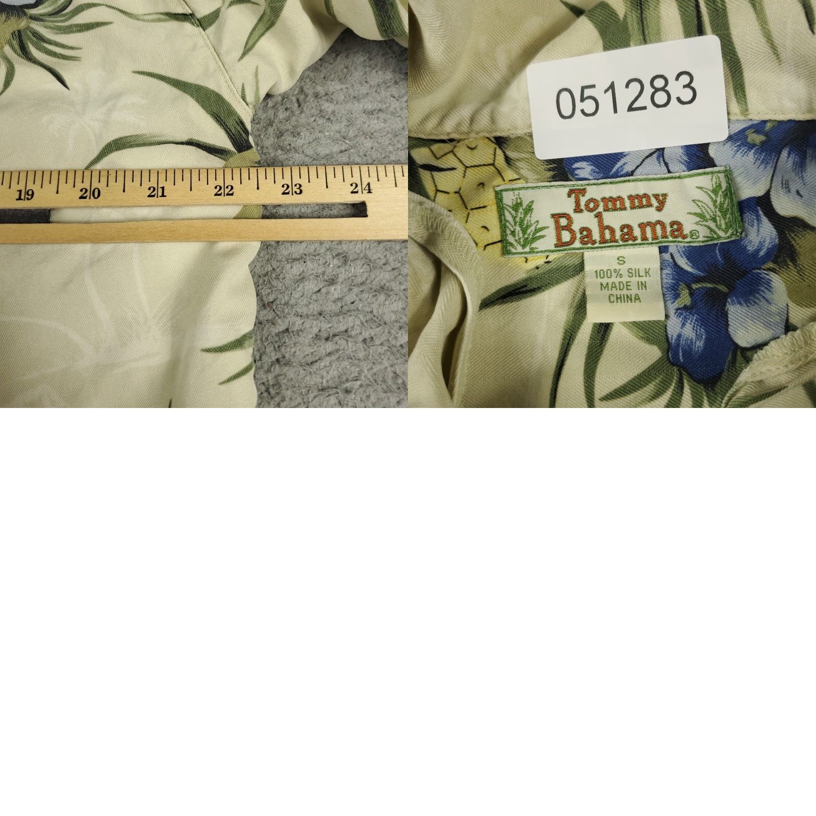 Tommy Bahama Tommy Bahama Shirt Mens Small Blue Floral Hawaiian Button-Up Short Sleeve Silk Woven Casual Classic 90s? Size US S / EU 44-46 / 1 - 8 Thumbnail