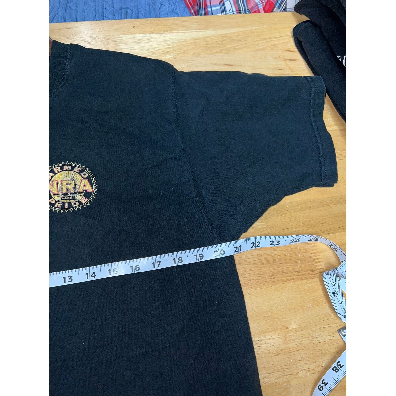 Vintage Vintage NRA Shirt Armed Pride National Rifle Tee Stained L Size US L / EU 52-54 / 3 - 8 Thumbnail