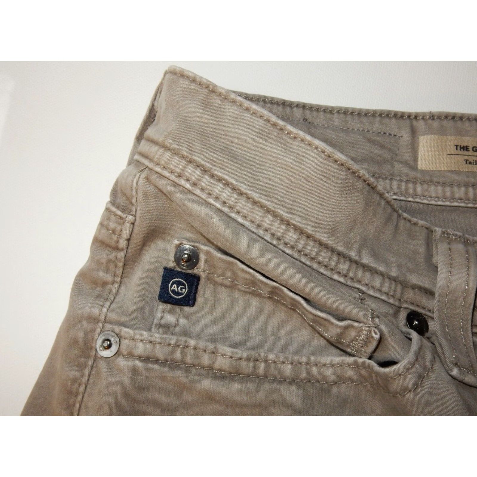 Vintage VINTAGE Adrian Goldschmeid Men's Jeans Size 29x34 Gray Slim Straight 90s Men's Size US 29 - 4 Thumbnail