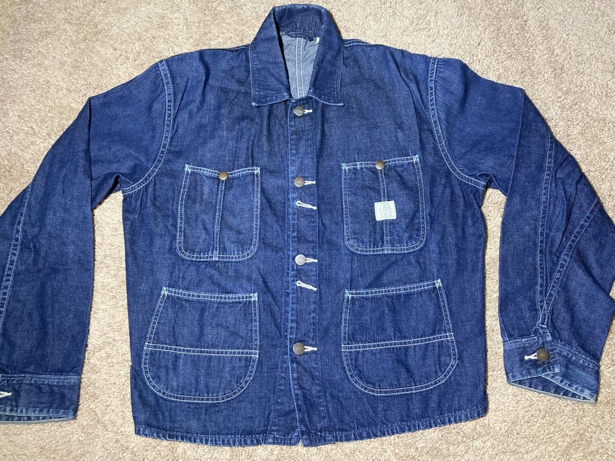Bape 1996 Bape Denim Jacket Coat Chore Vintage 90s OG Coverall Size US M / EU 48-50 / 2 - 1 Thumbnail
