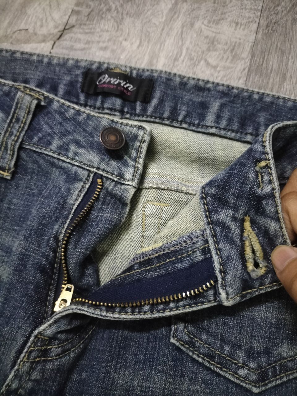 Japanese Brand Oririn Flare jeans rare pocket style punk Size 31" - 5 Thumbnail