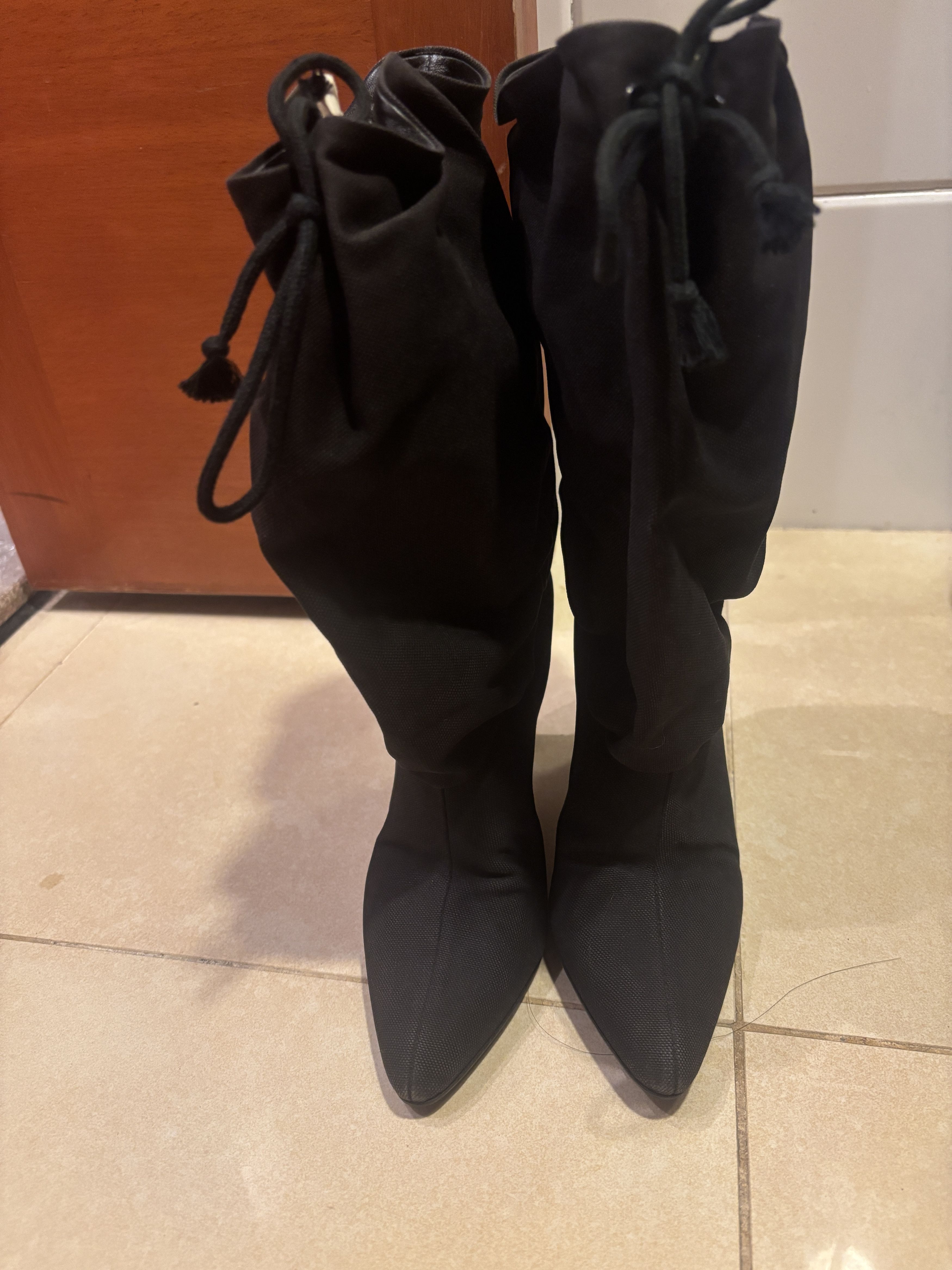 vintage Helmut lang canvas boots 35