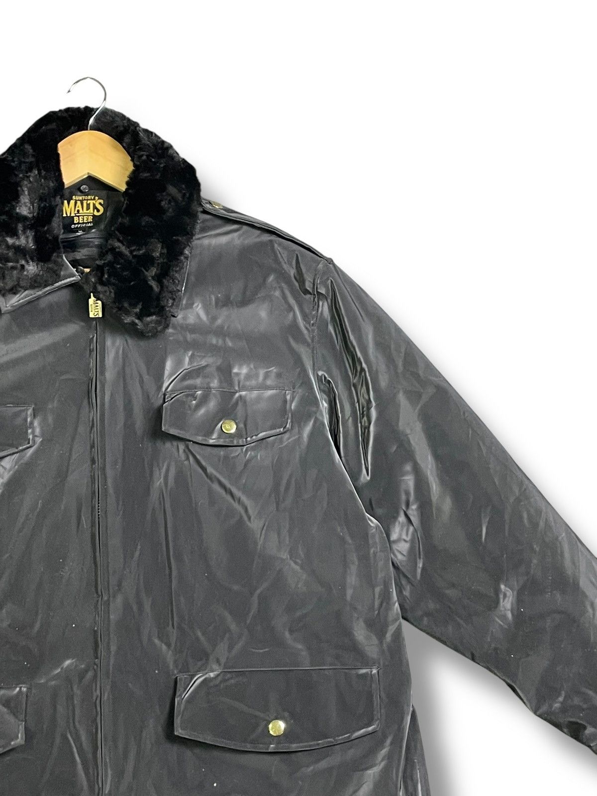 Designer × Japanese Brand × Vintage Suntory Malts Nylon Jacket Coat (38) Size US L / EU 52-54 / 3 - 4 Thumbnail